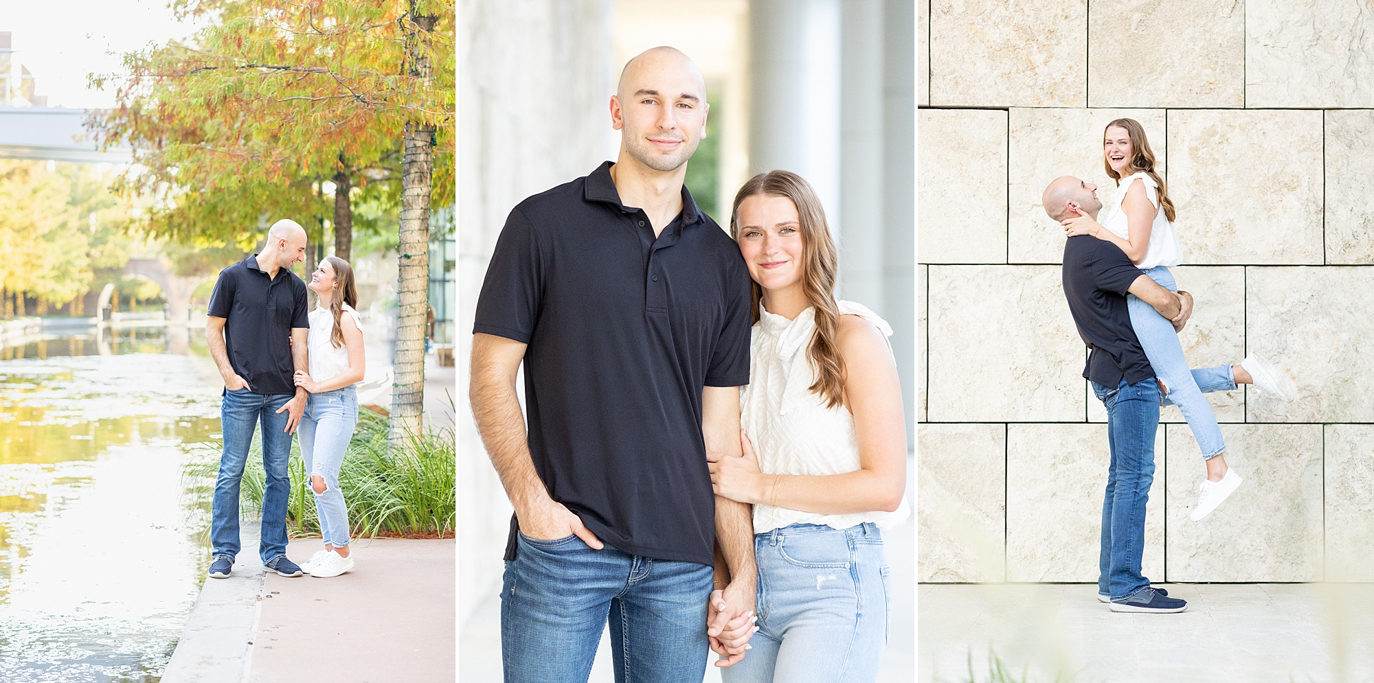 couple portraits from Houston engagement