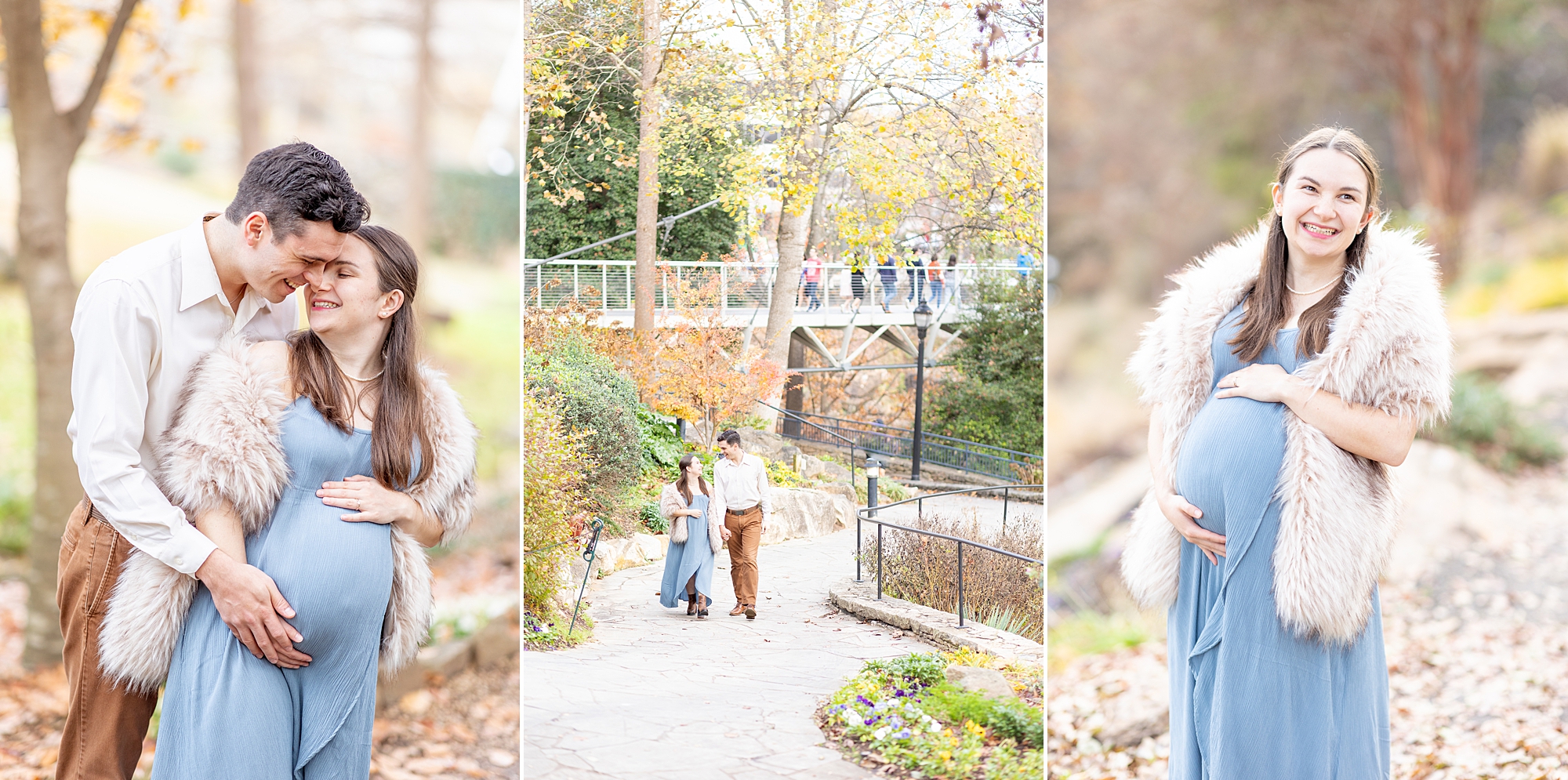 fall Downtown Greenville Maternity Session