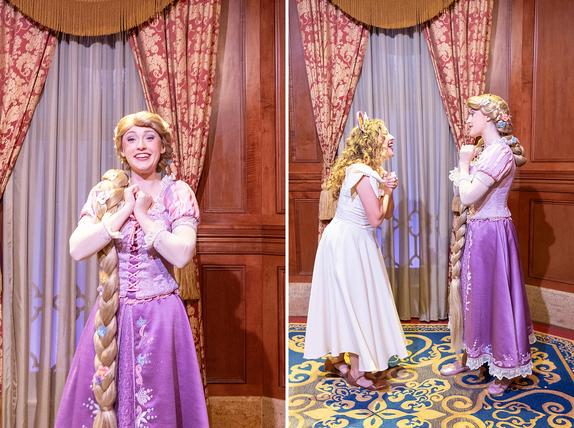 magical vacation at Disney meeting Rapunzel