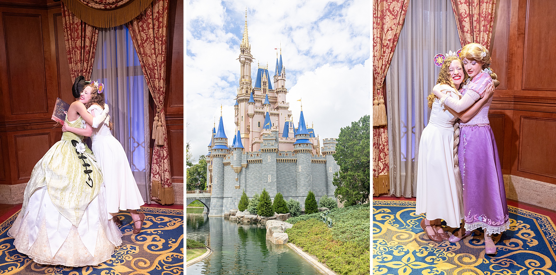 magical Disney vacation meeting Rapunzel and Tiana 