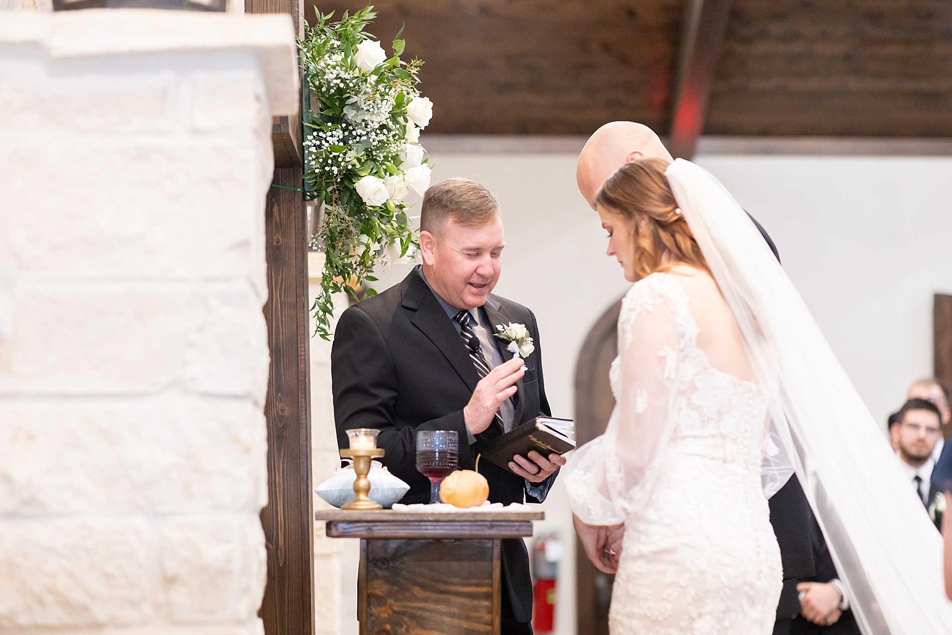 communion at wedding ceremony 