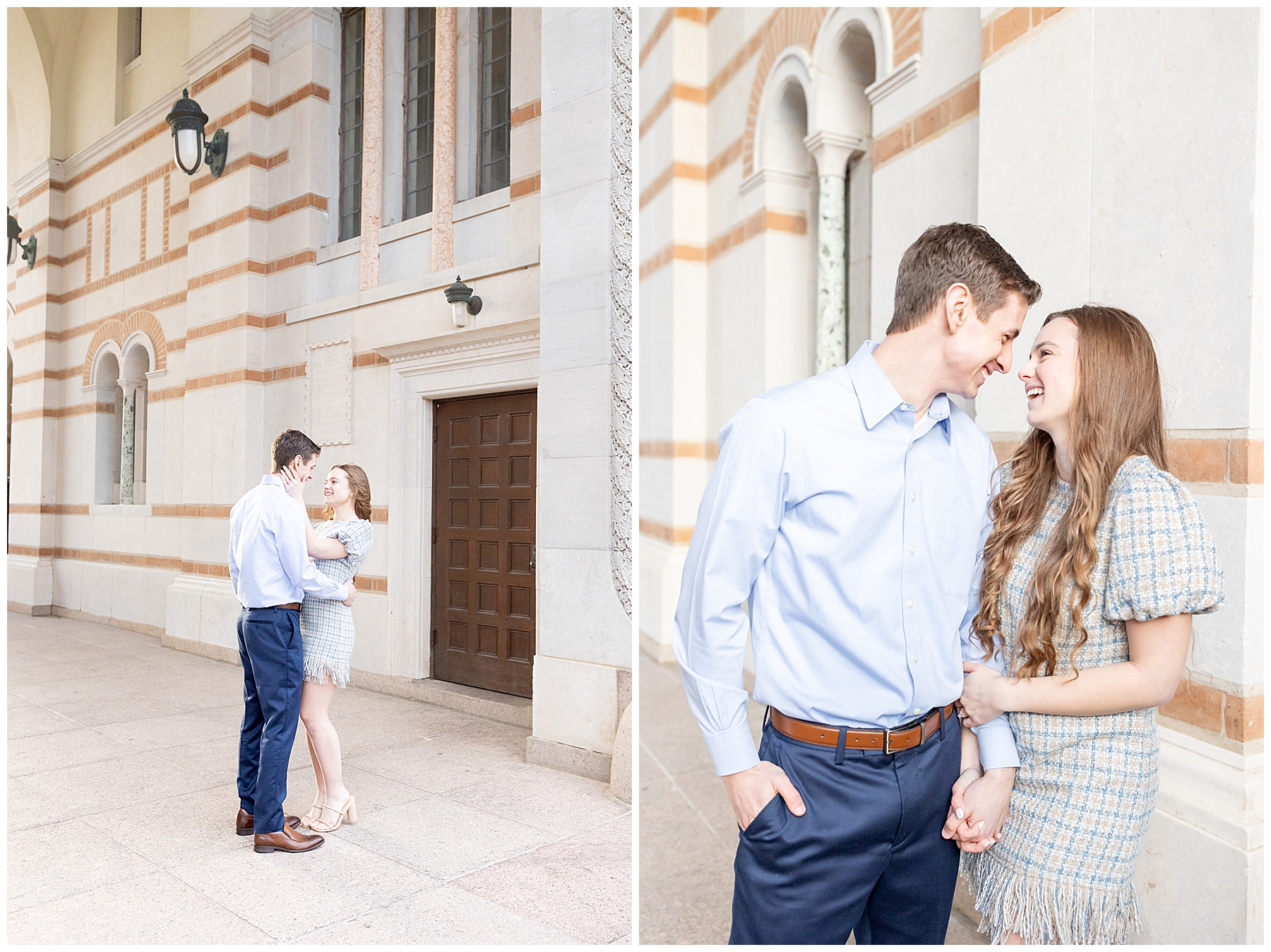 Romantic engagement portraits in Houston, TX
