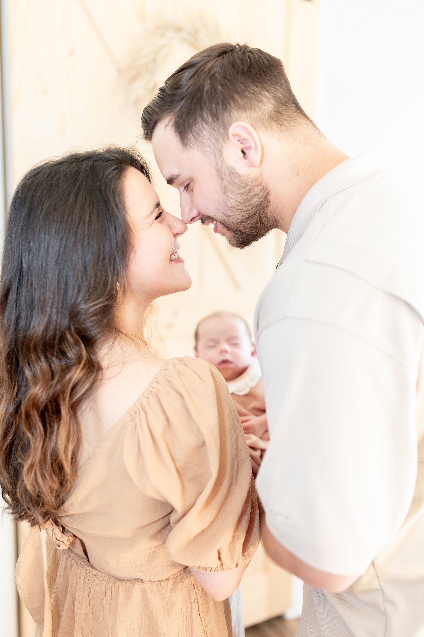 Timeless family portraits from Greenville In-Home Newborn Session 