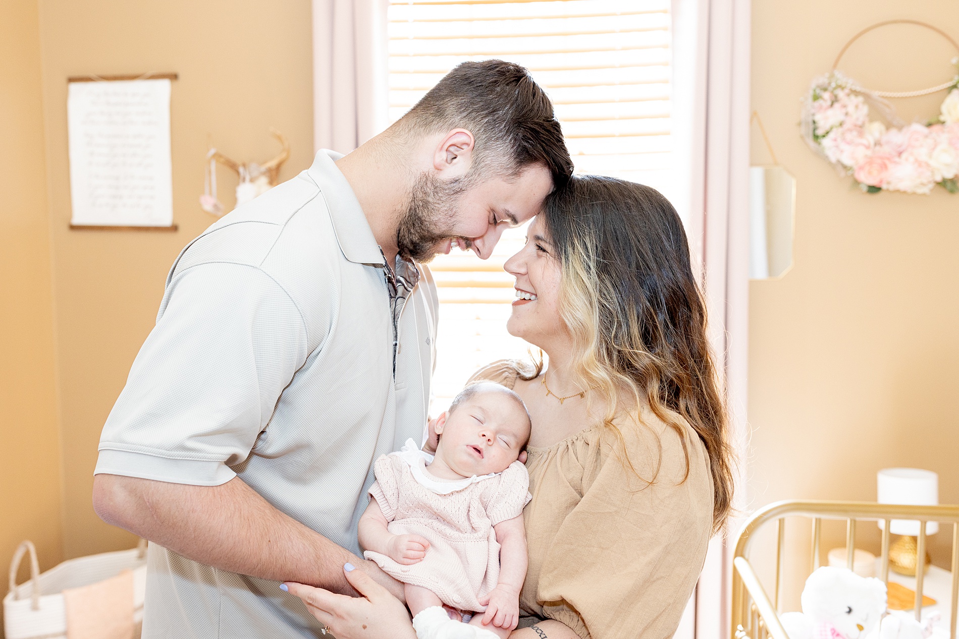 timeless family photo from Greenville In-Home Newborn Session 