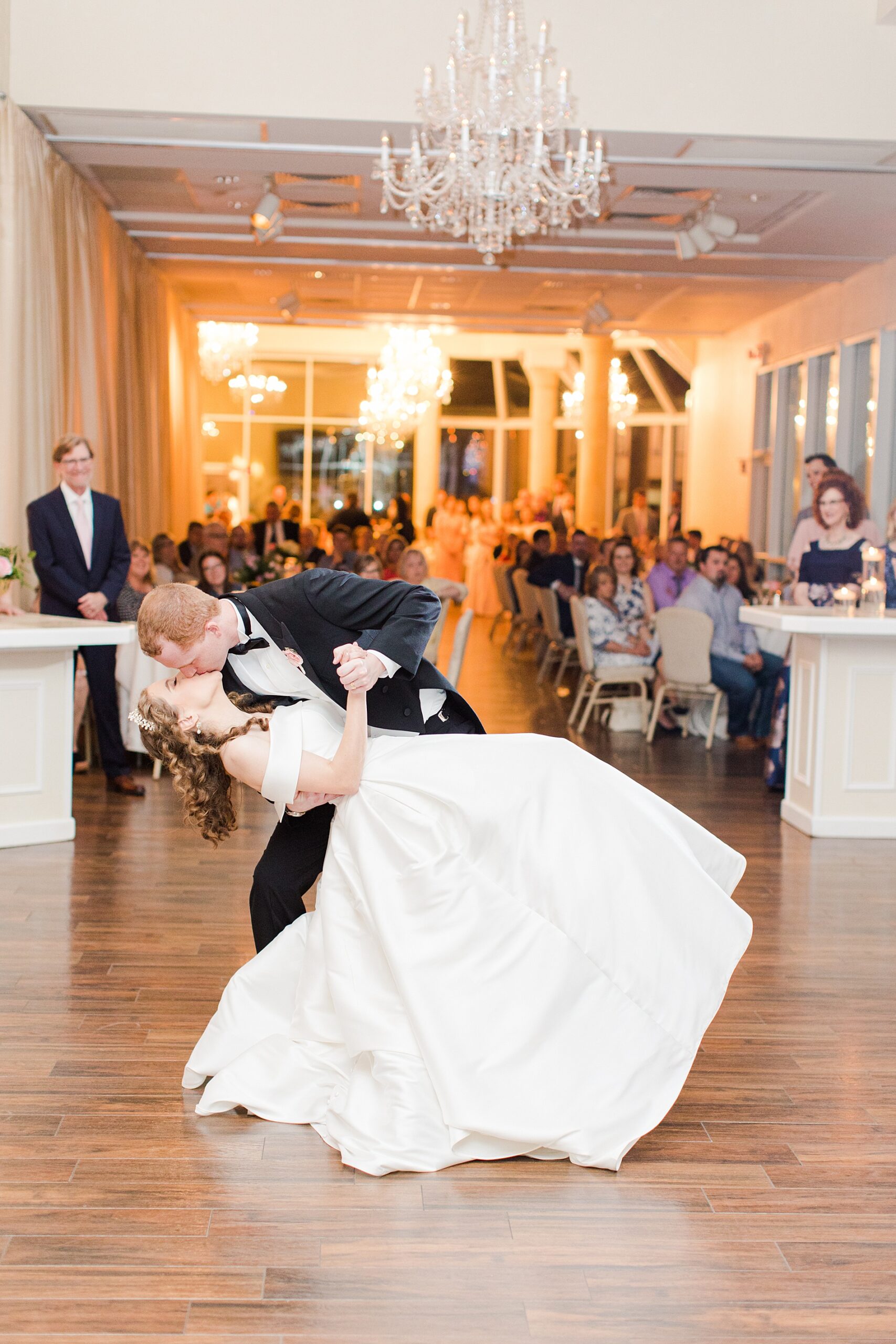 Newlyweds share first dance 