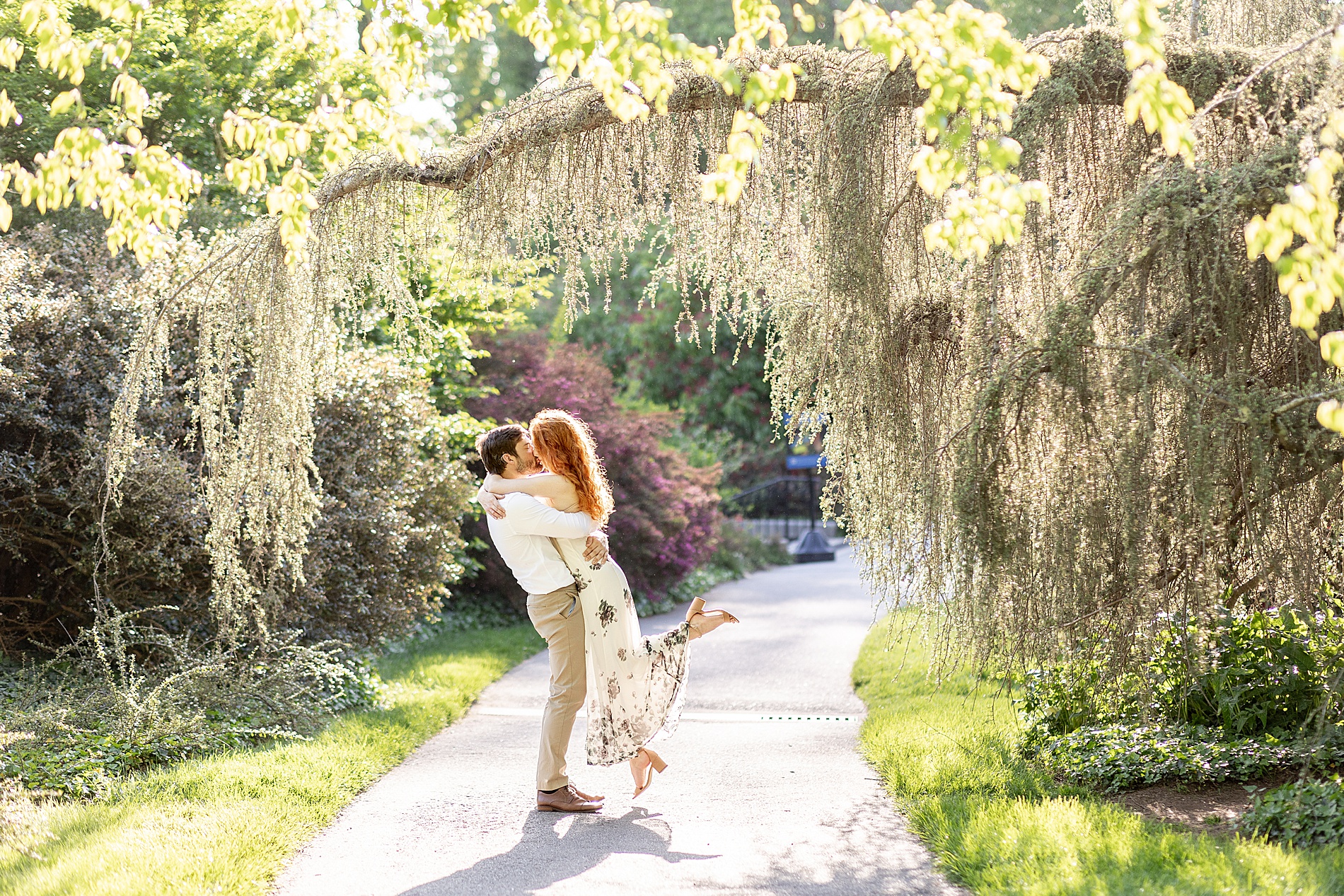 Timeless engagement photos in Asheville, NC at Biltmore Estate  