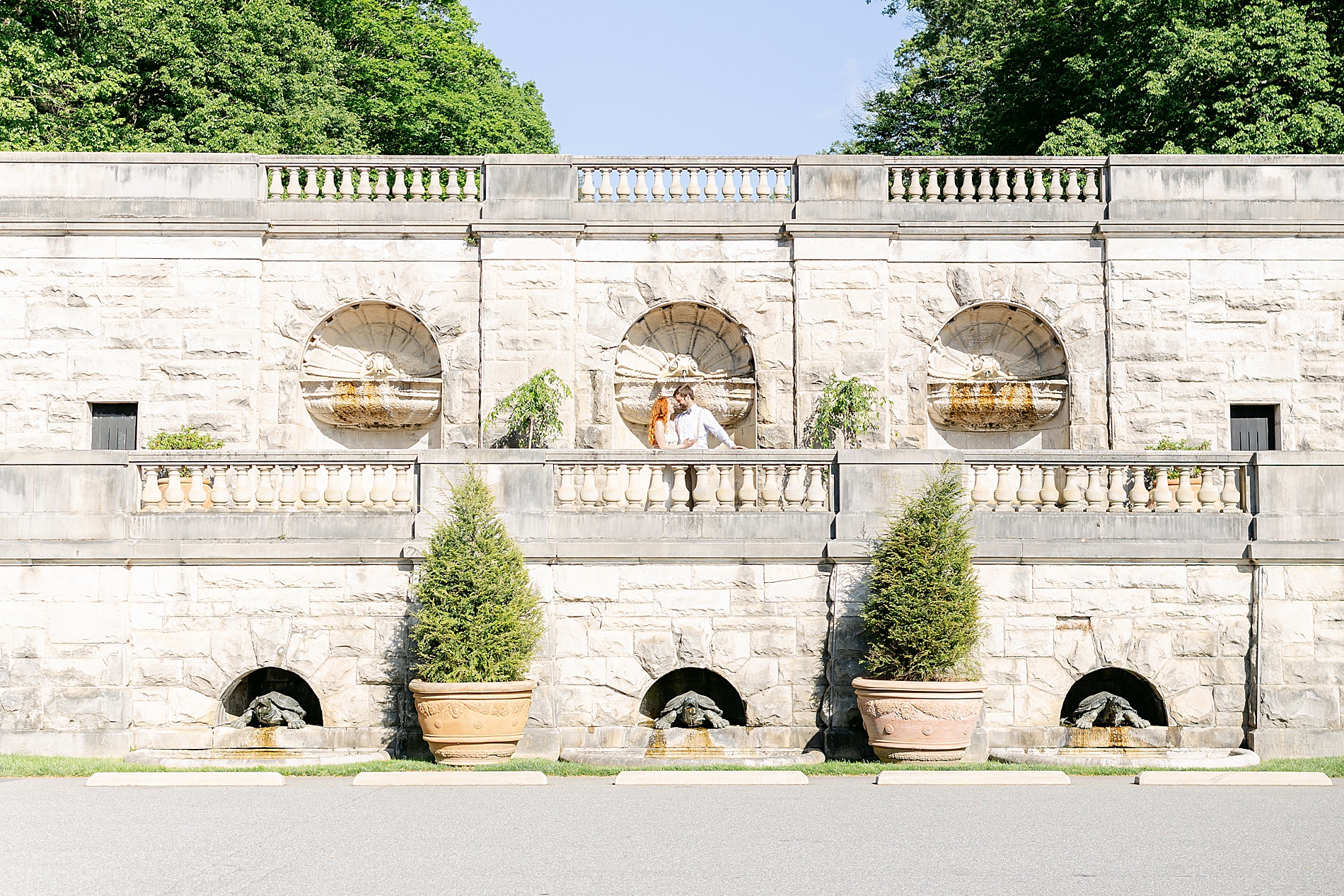 timeless engagement photos in Asheville, NC at Biltmore Estate