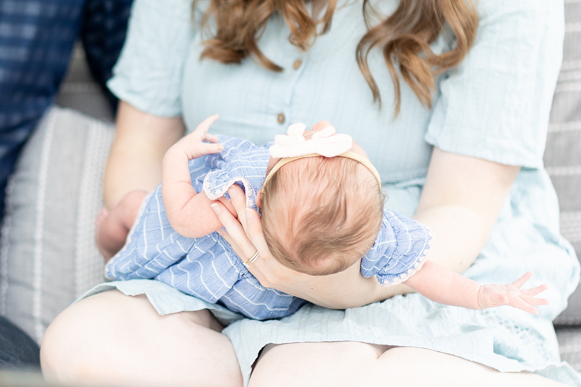 mom holds newborn