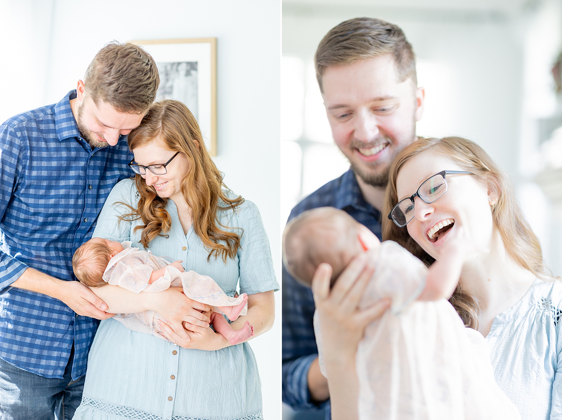 candid family moments during In-Home Lifestyle Newborn Session