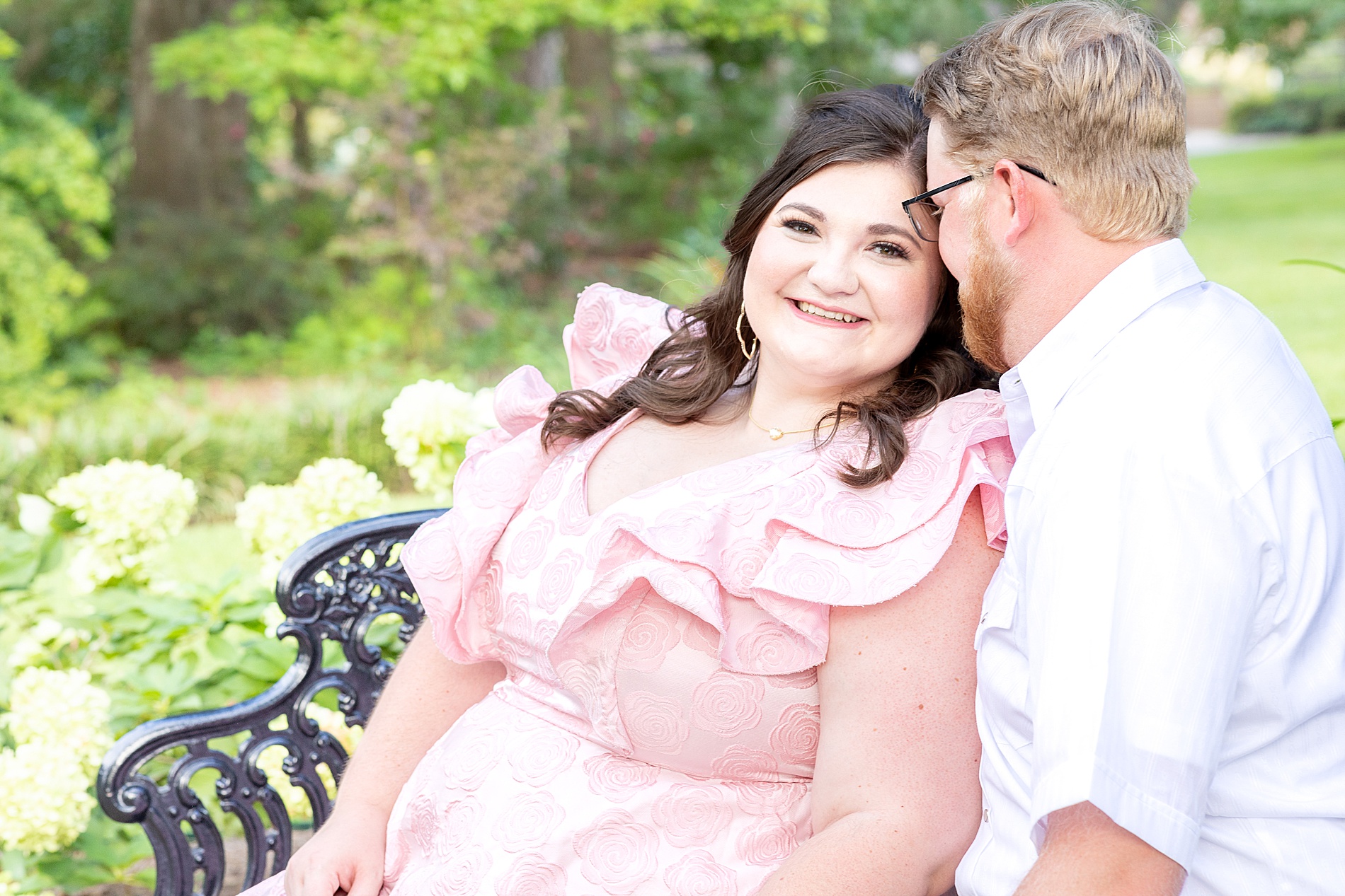 Dreamy Engagement Session at Tyler Rose Garden