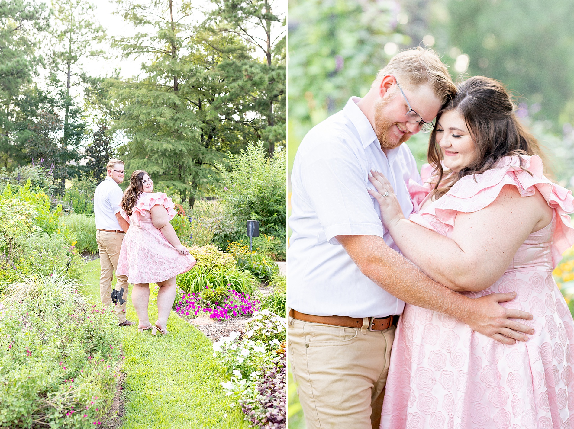 Tyler Rose Garden engagement session in Texas