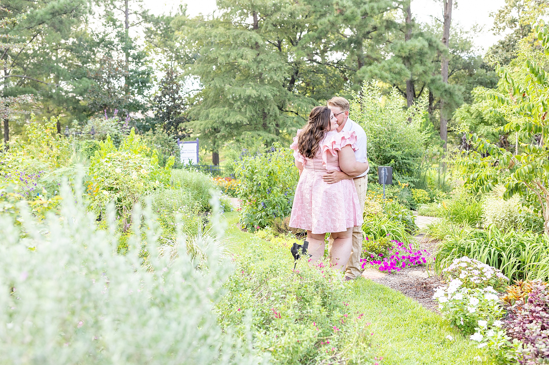 romantic engagement session in Tyler, Texas