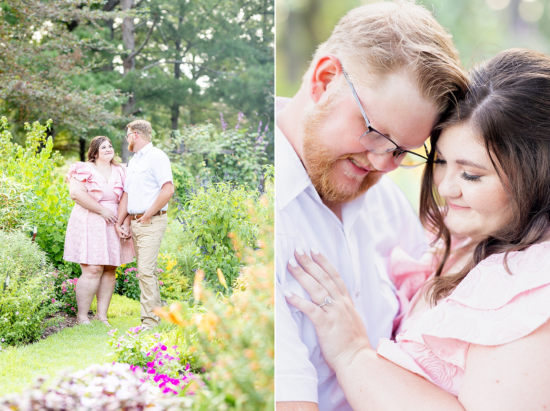 Dreamy Engagement Session at Tyler Rose Garden