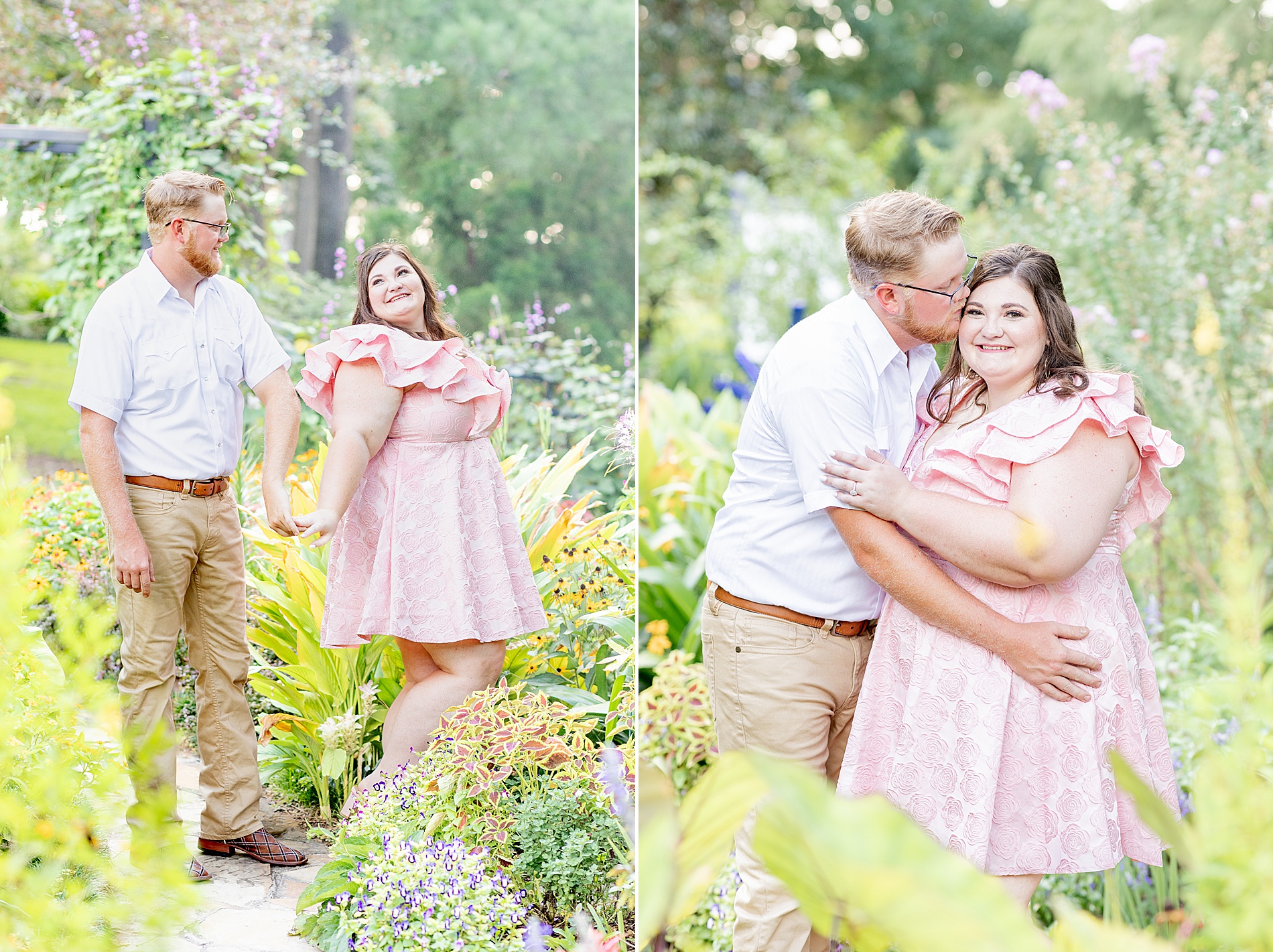 Dreamy Engagement Session at Tyler Rose Garden