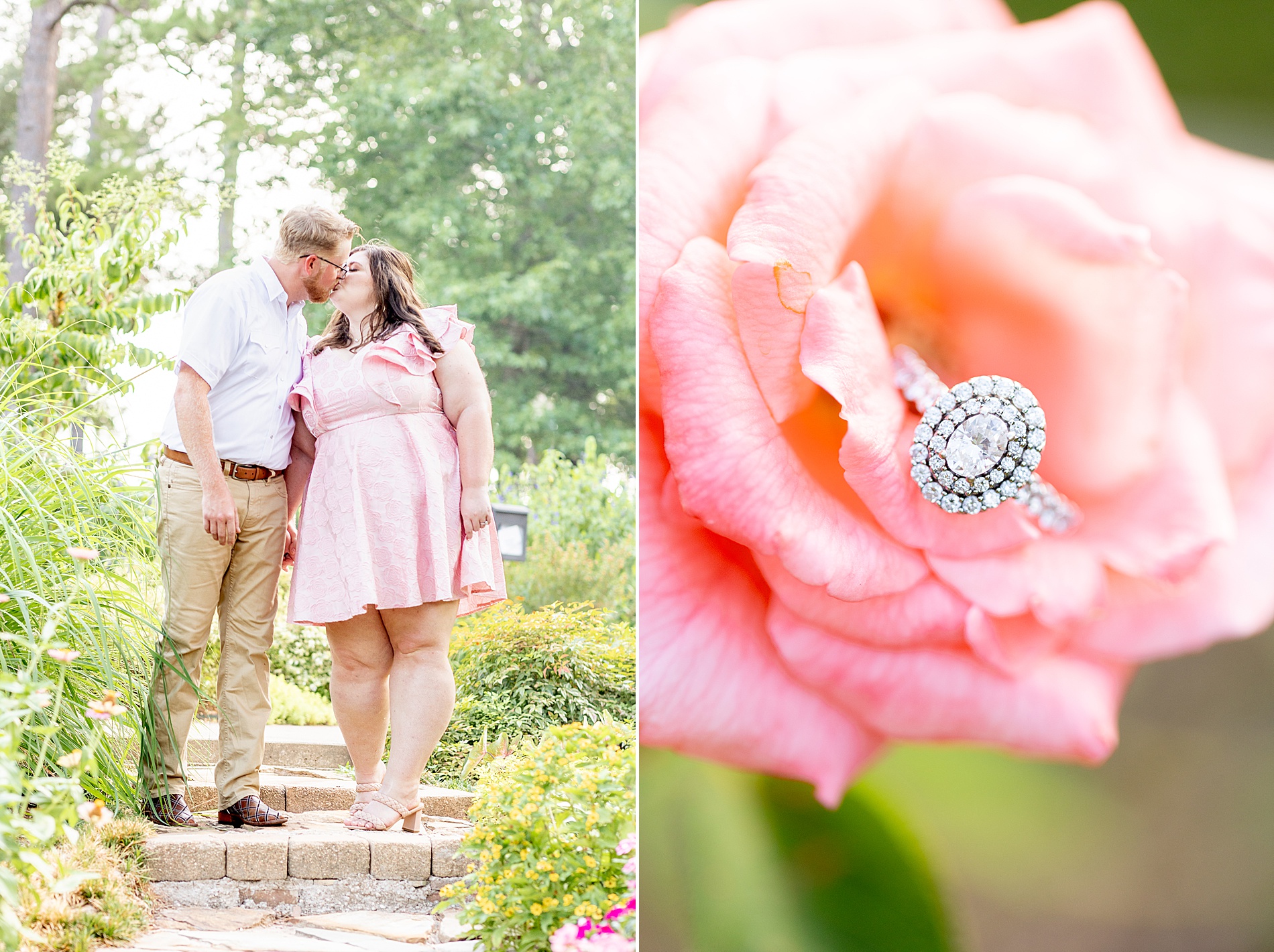 Dreamy Engagement Session at Tyler Rose Garden