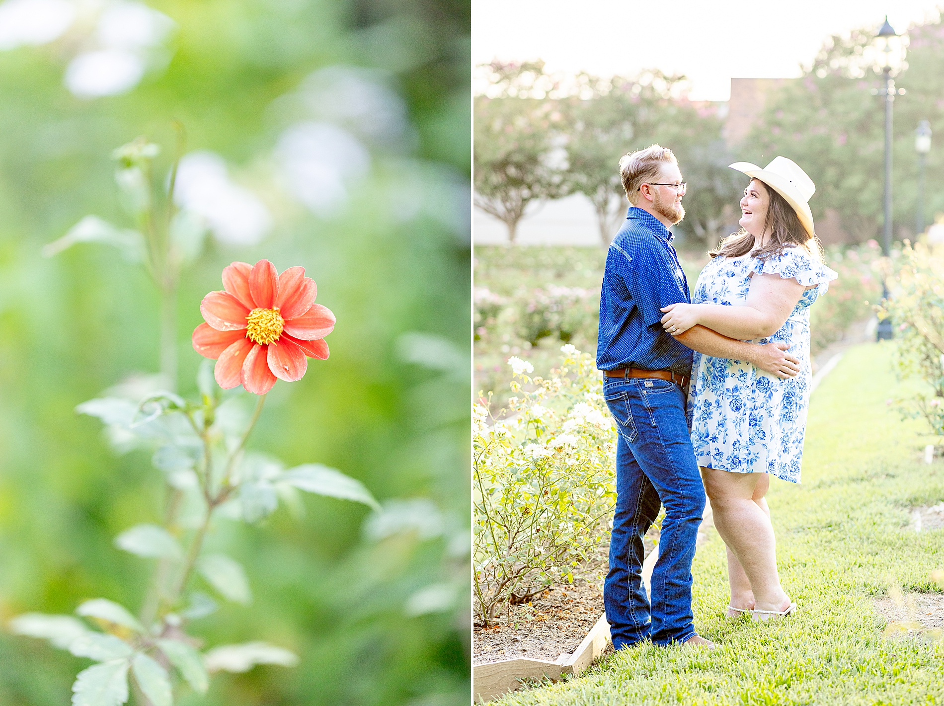 candid Texas engagement session