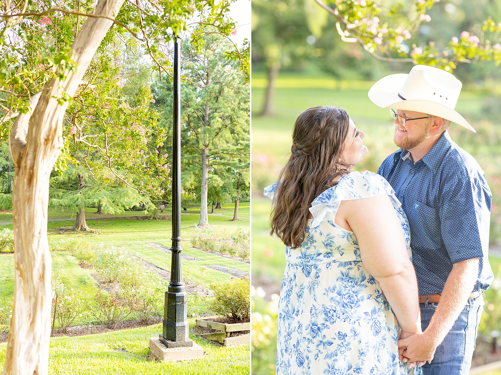 Dreamy Engagement Session at Tyler Rose Garden