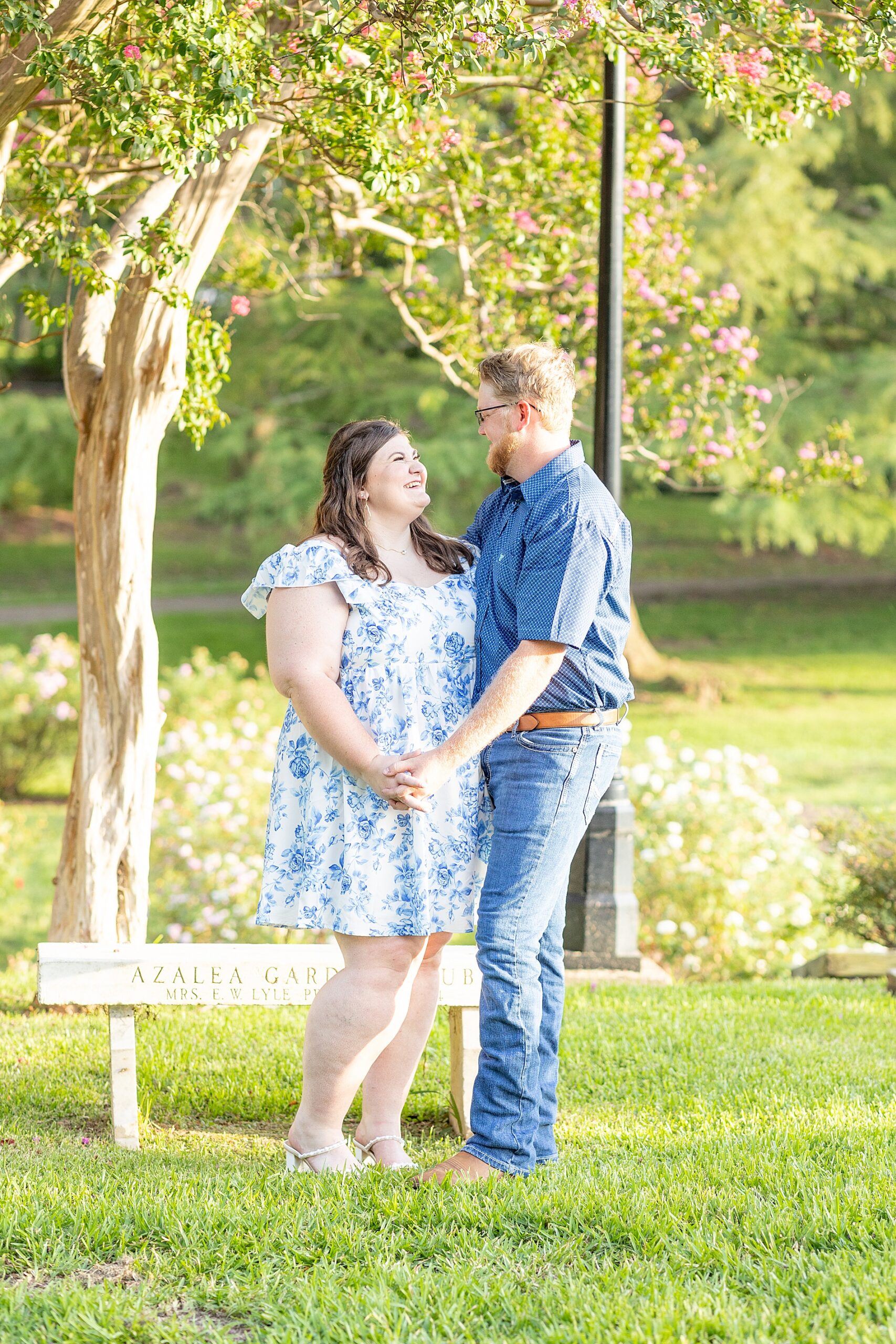 Texas engagement at Tyler Rose Garden