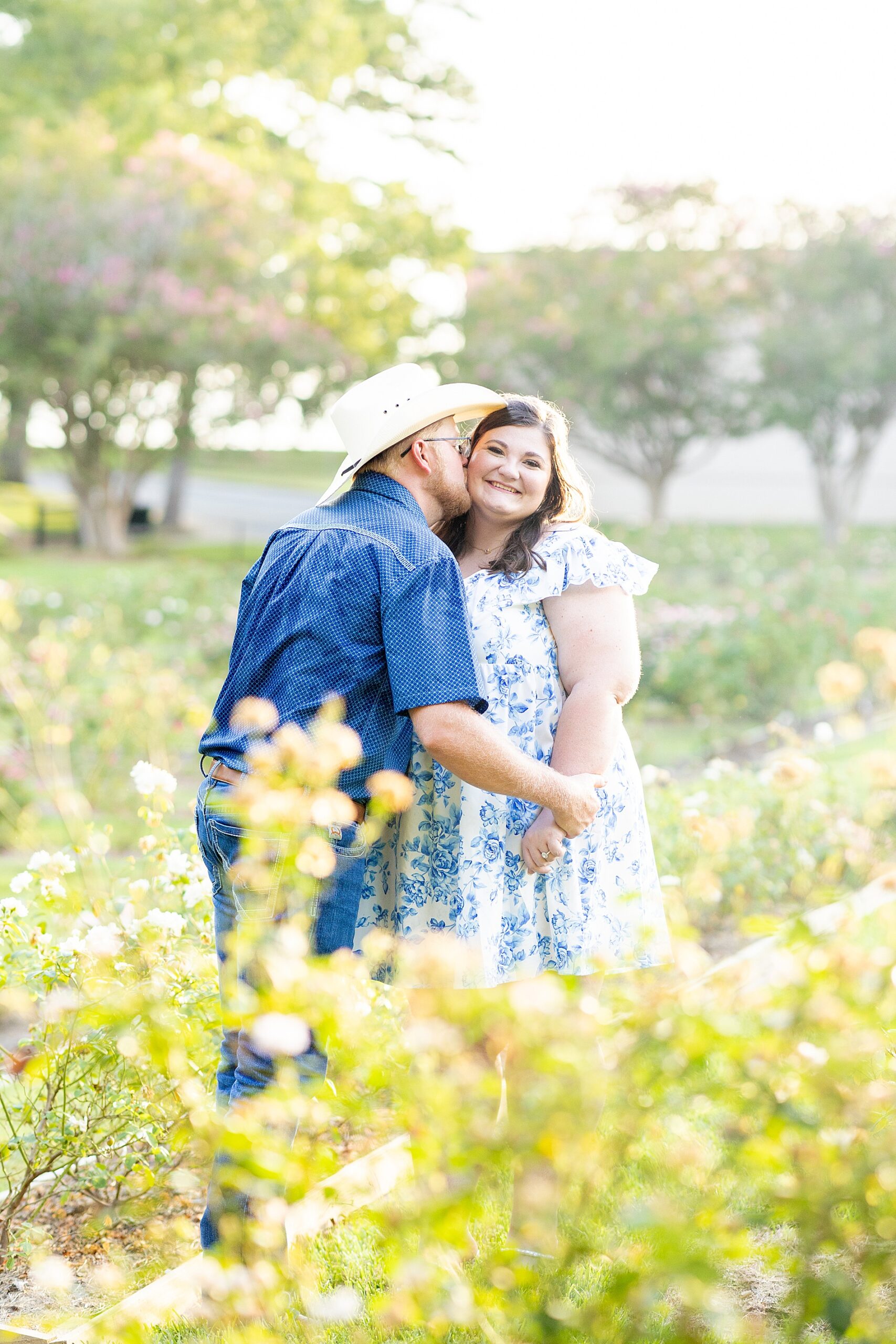 Dreamy Engagement Session at Tyler Rose Garden