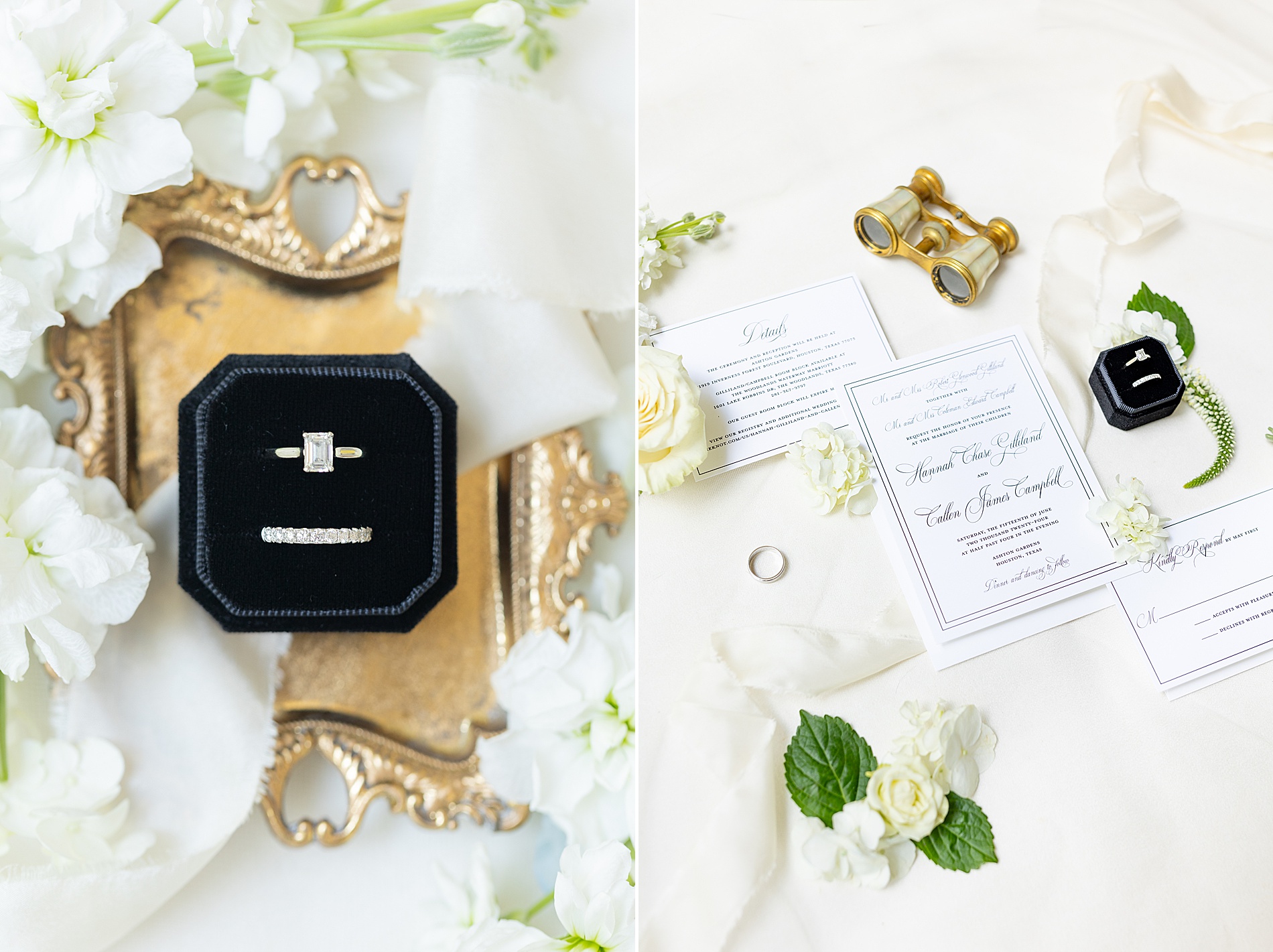 wedding details and rings 