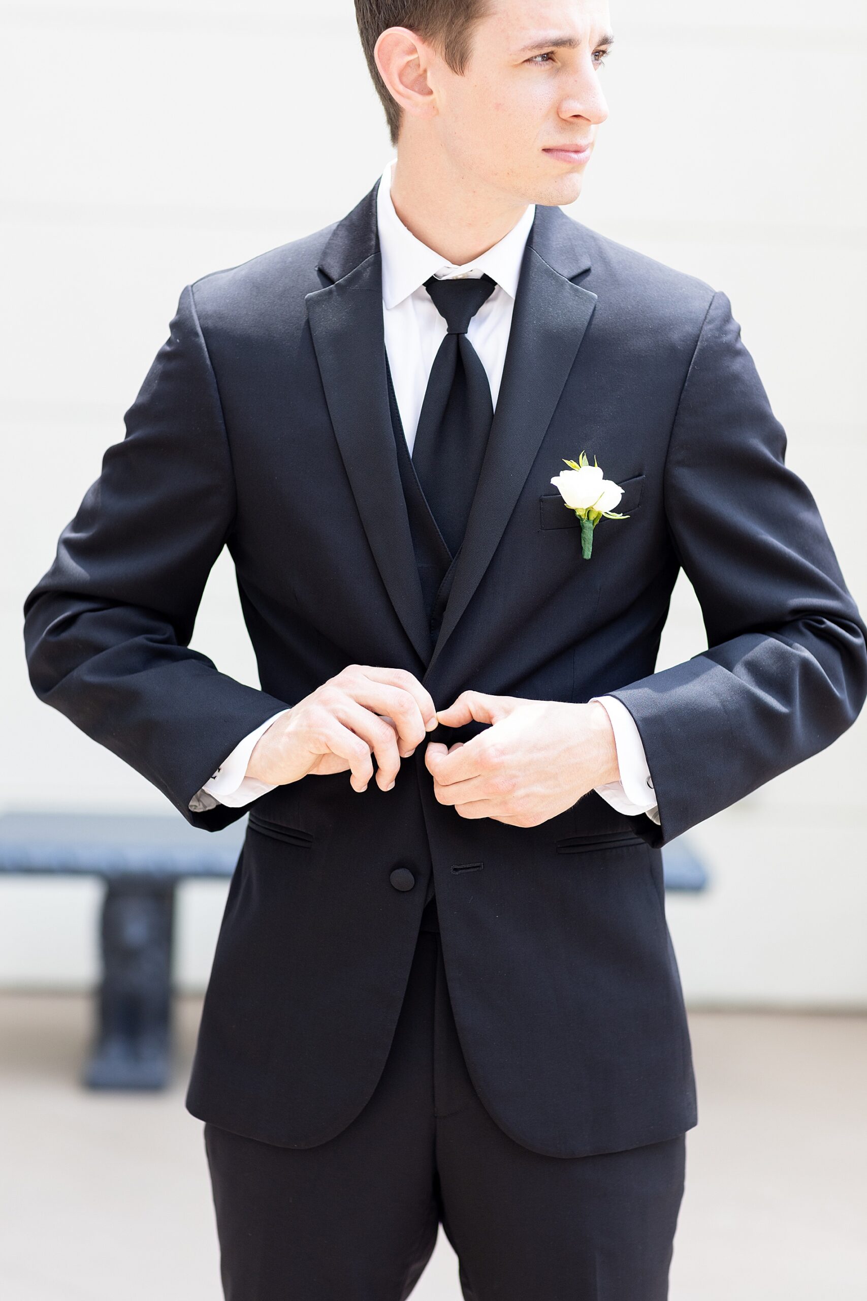 groom getting ready 