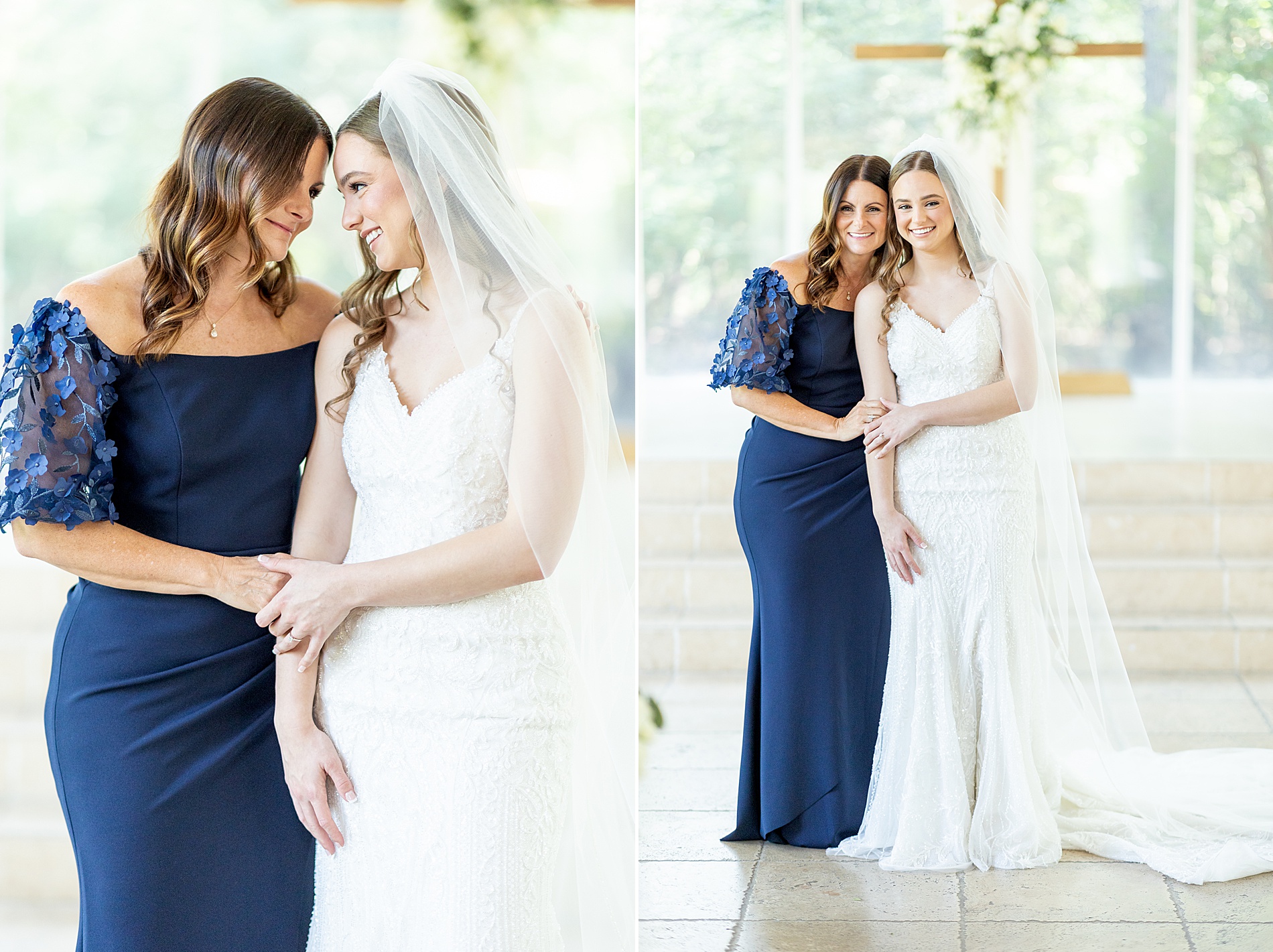 timeless portraits of mother and bride