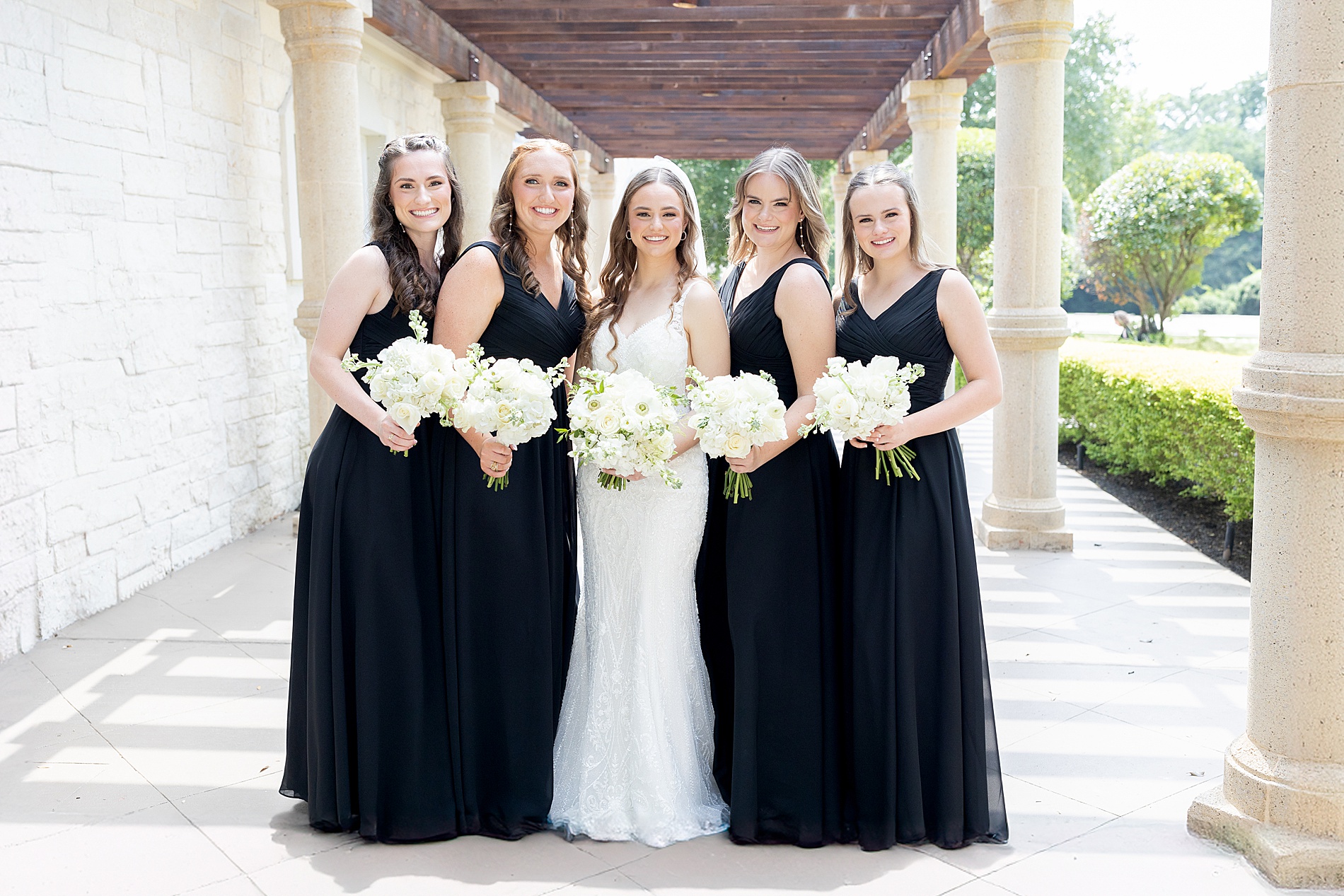 bridal party at Ashton Gardens wedding 