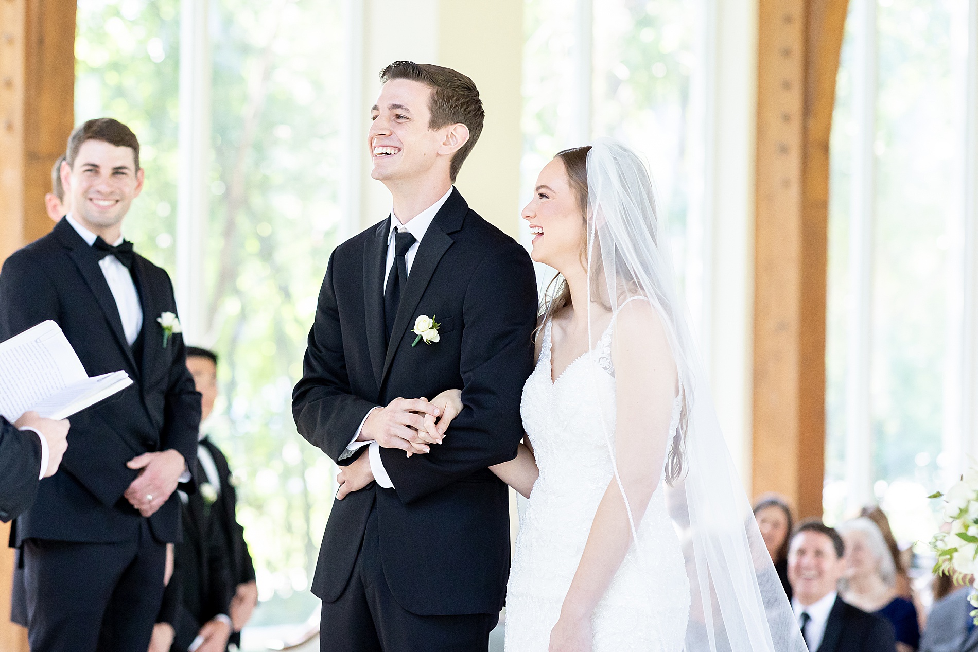 bride and groom during wedding ceremony