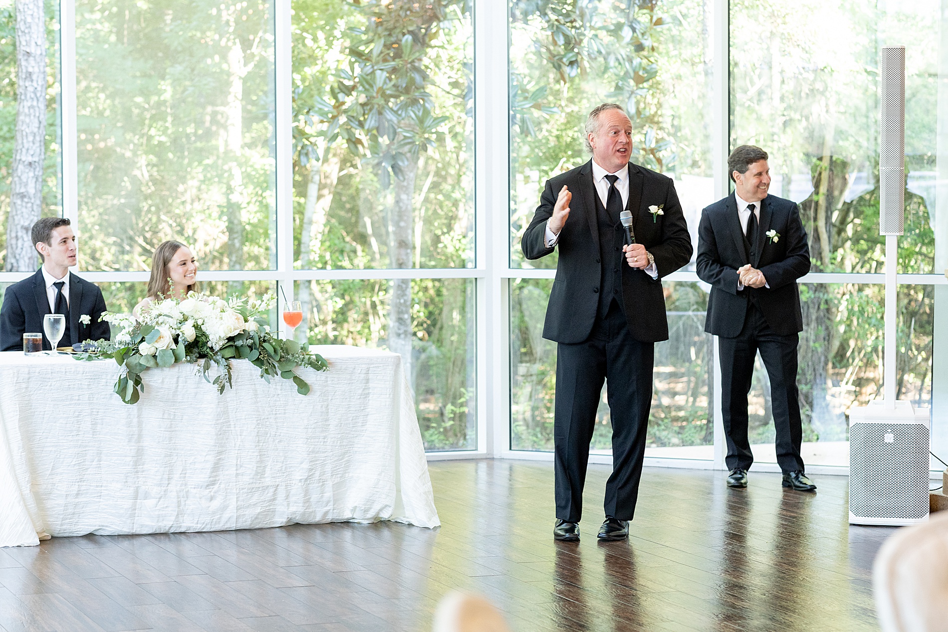 father of the bride gives wedding speech