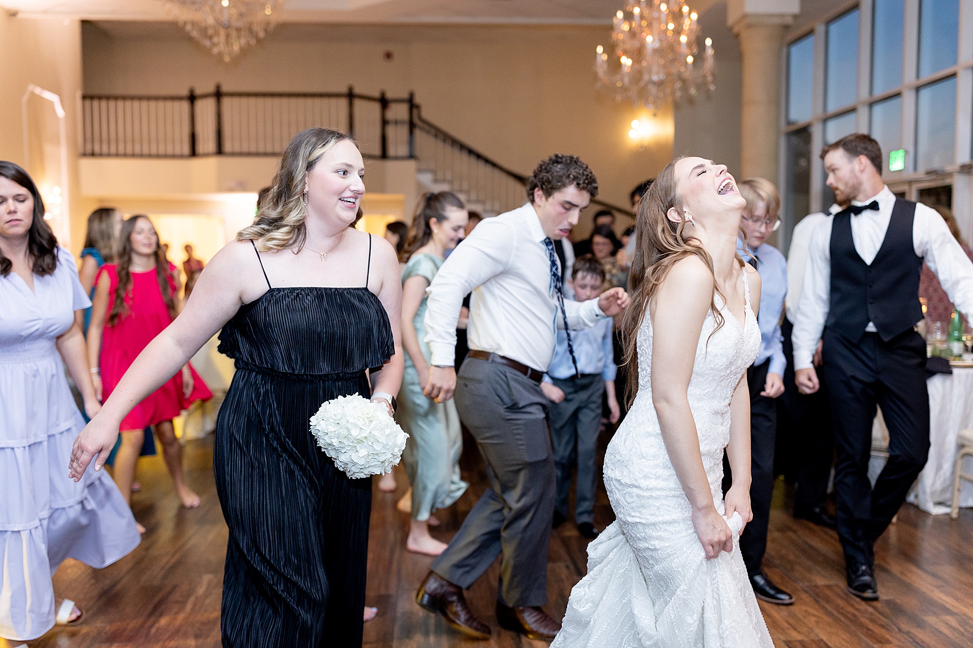 bride on dance floor