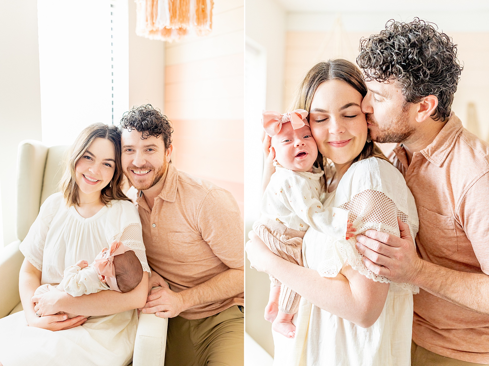 Texas family during Cozy In-Home Newborn and Lifestyle Session