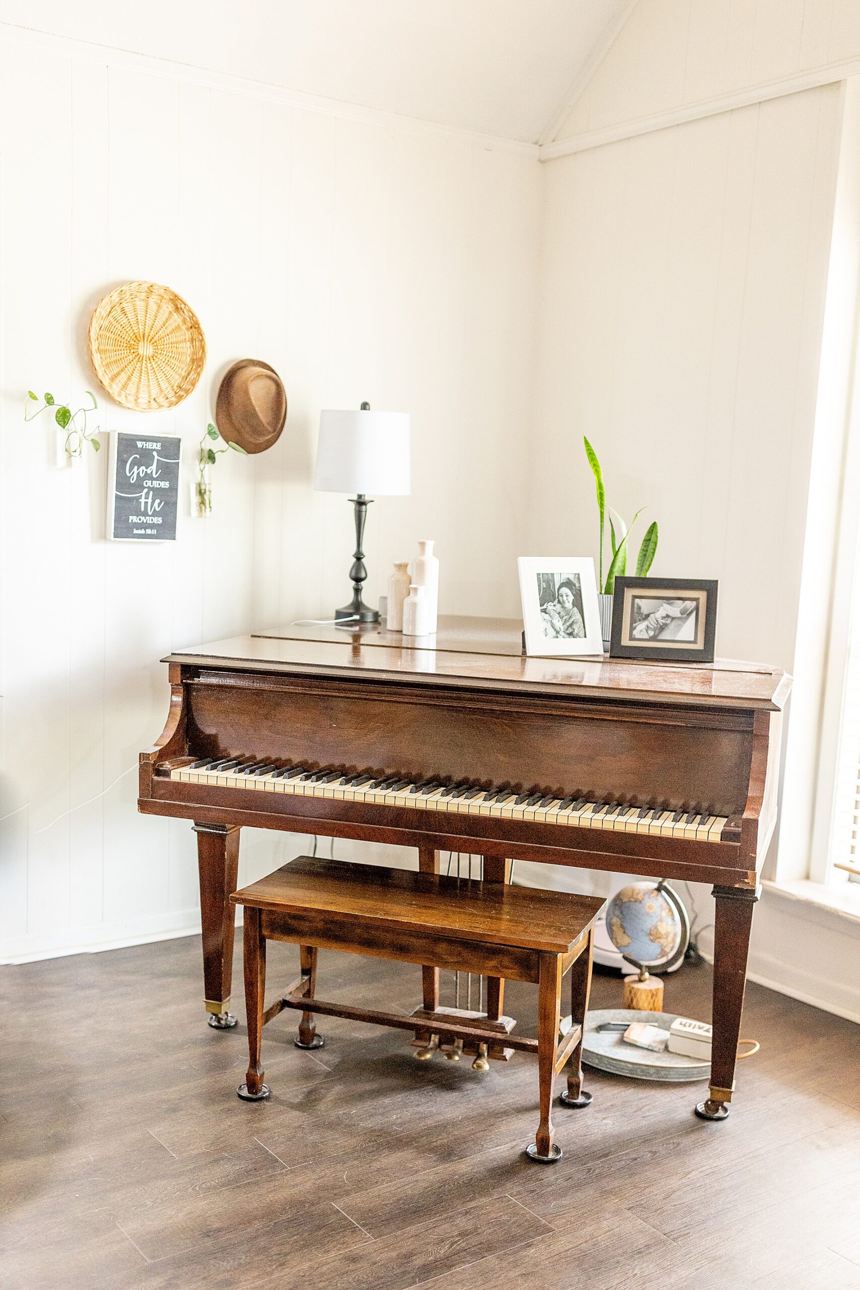 family piano in Cozy In-Home Newborn and Lifestyle Session