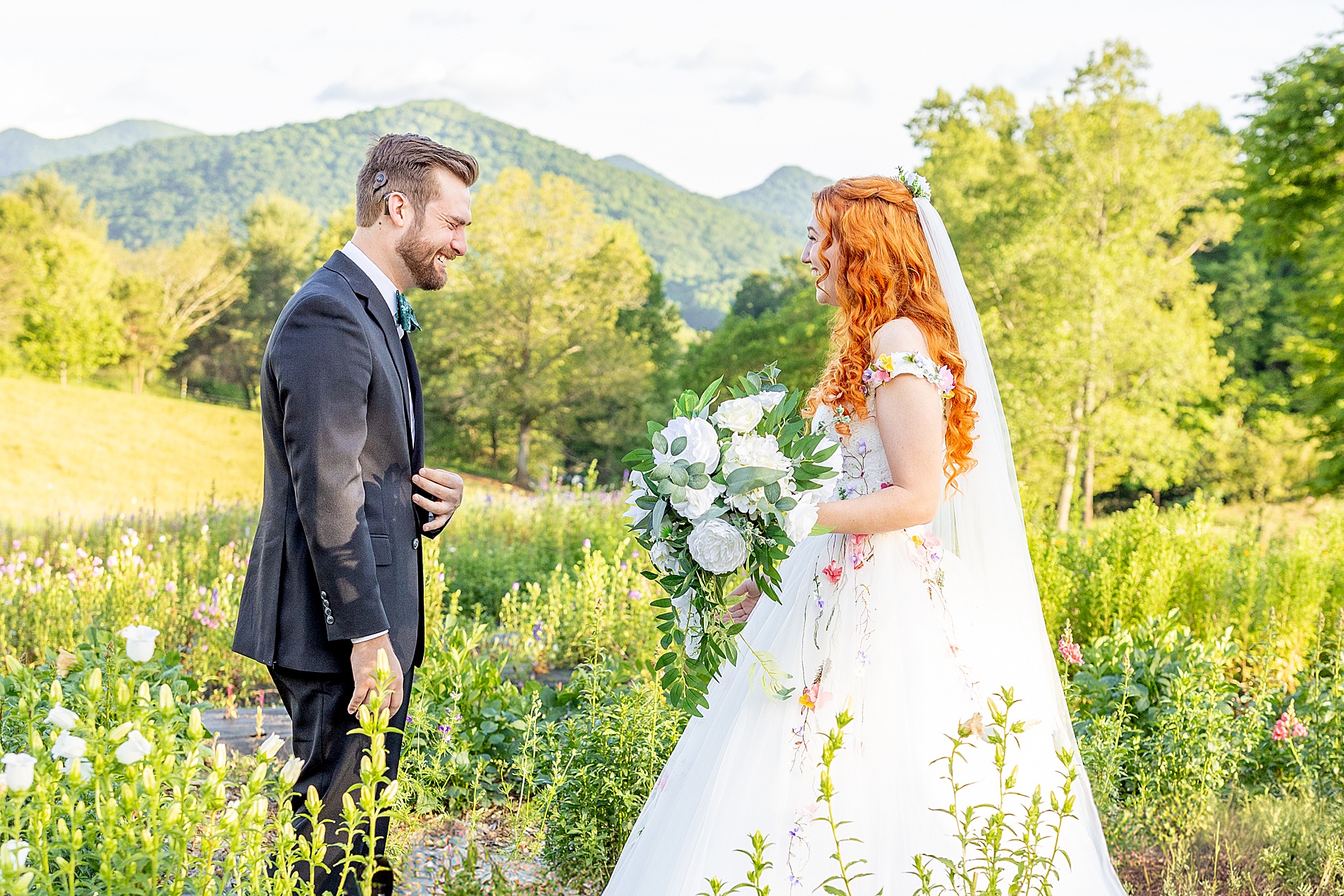 Ethereal Wedding in Asheville at The Never Ending Flower Farm