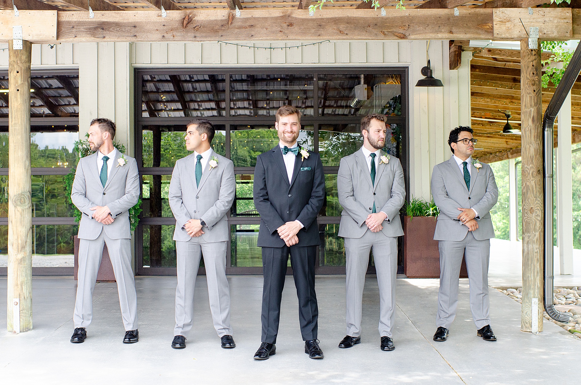 groom and groomsmen together 