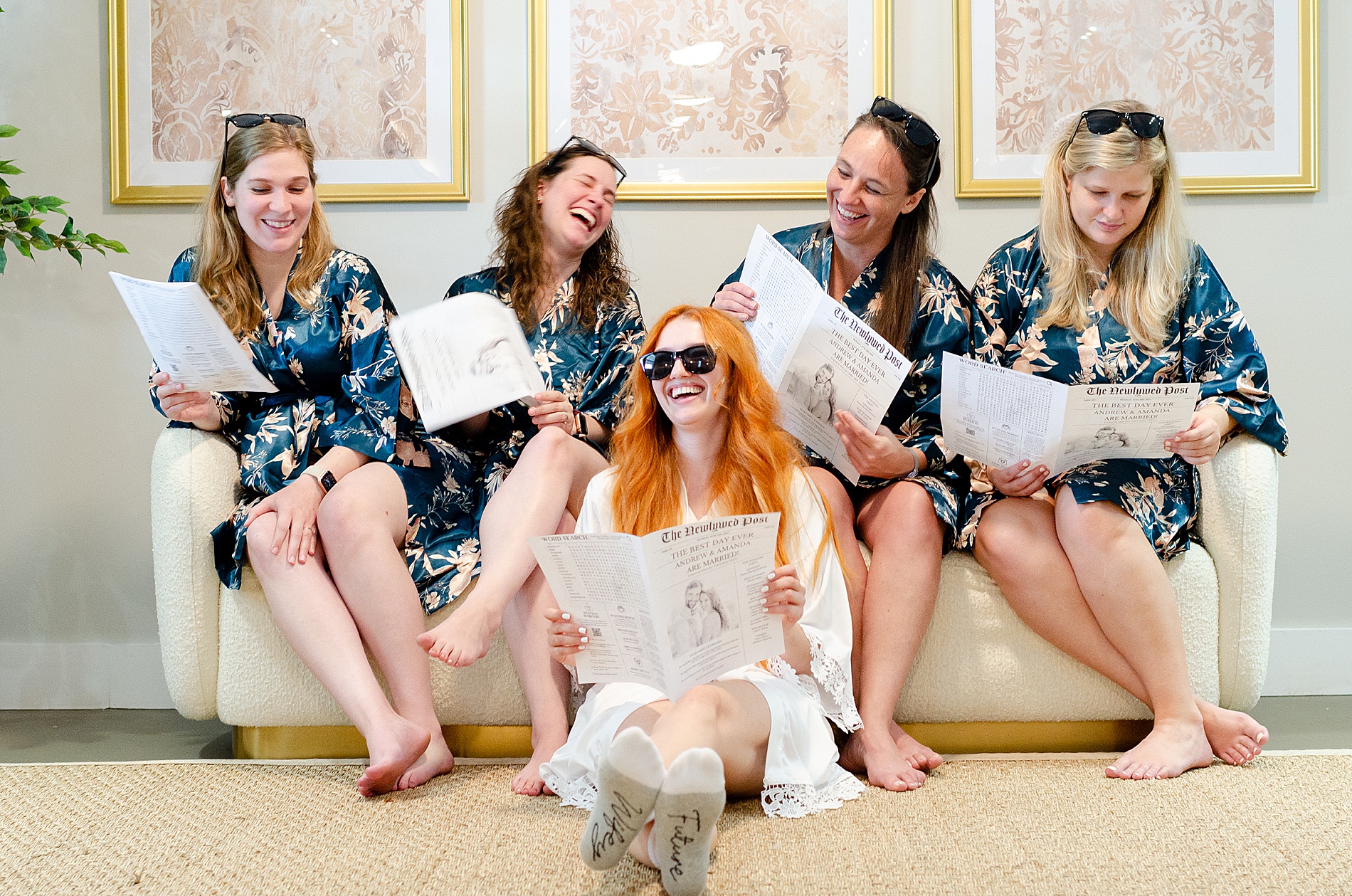 fun bridal party photos 