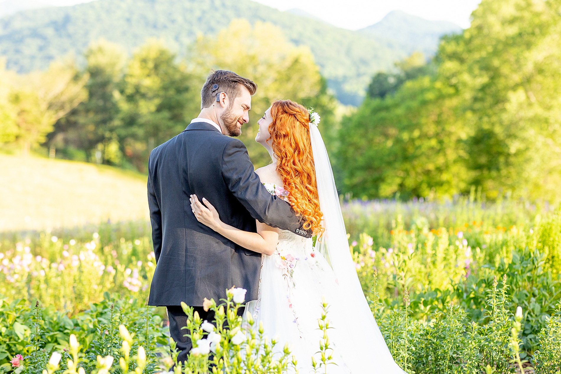 Ethereal Wedding in Asheville at The Never Ending Flower Farm