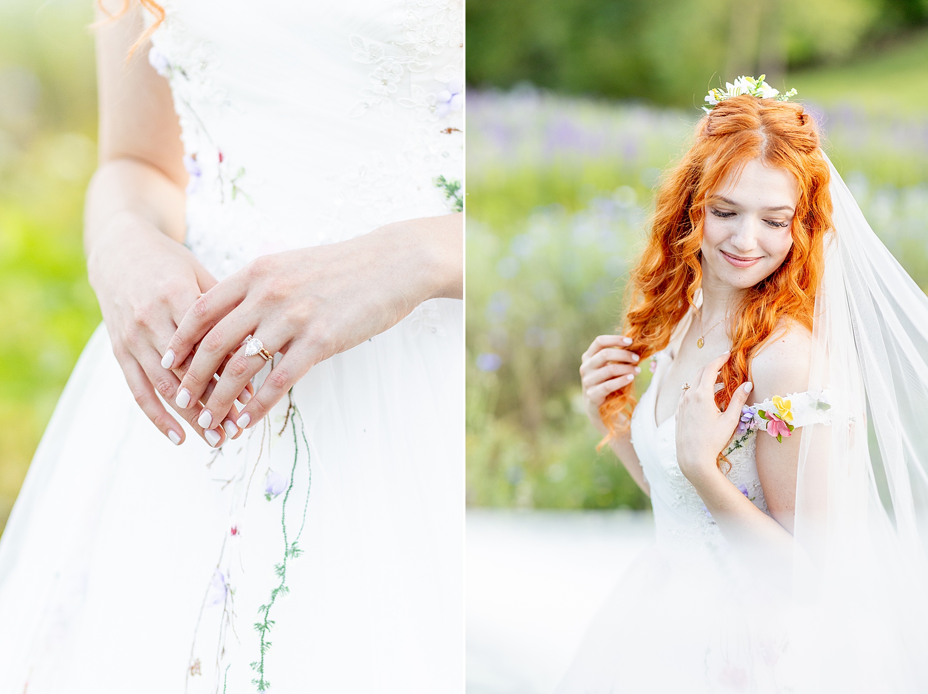 bride wedding dress details 