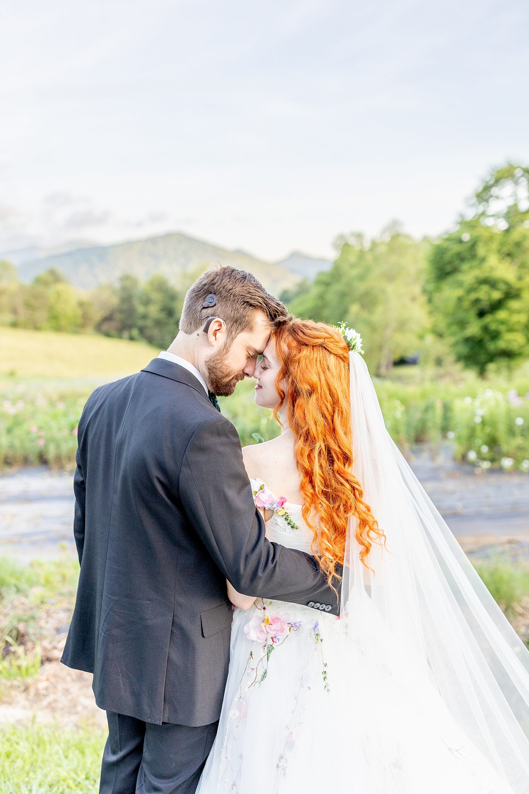 Ethereal Wedding in Asheville at The Never Ending Flower Farm