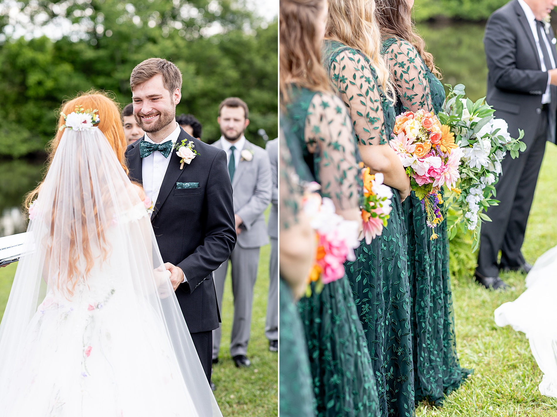 couple at wedding ceremony 