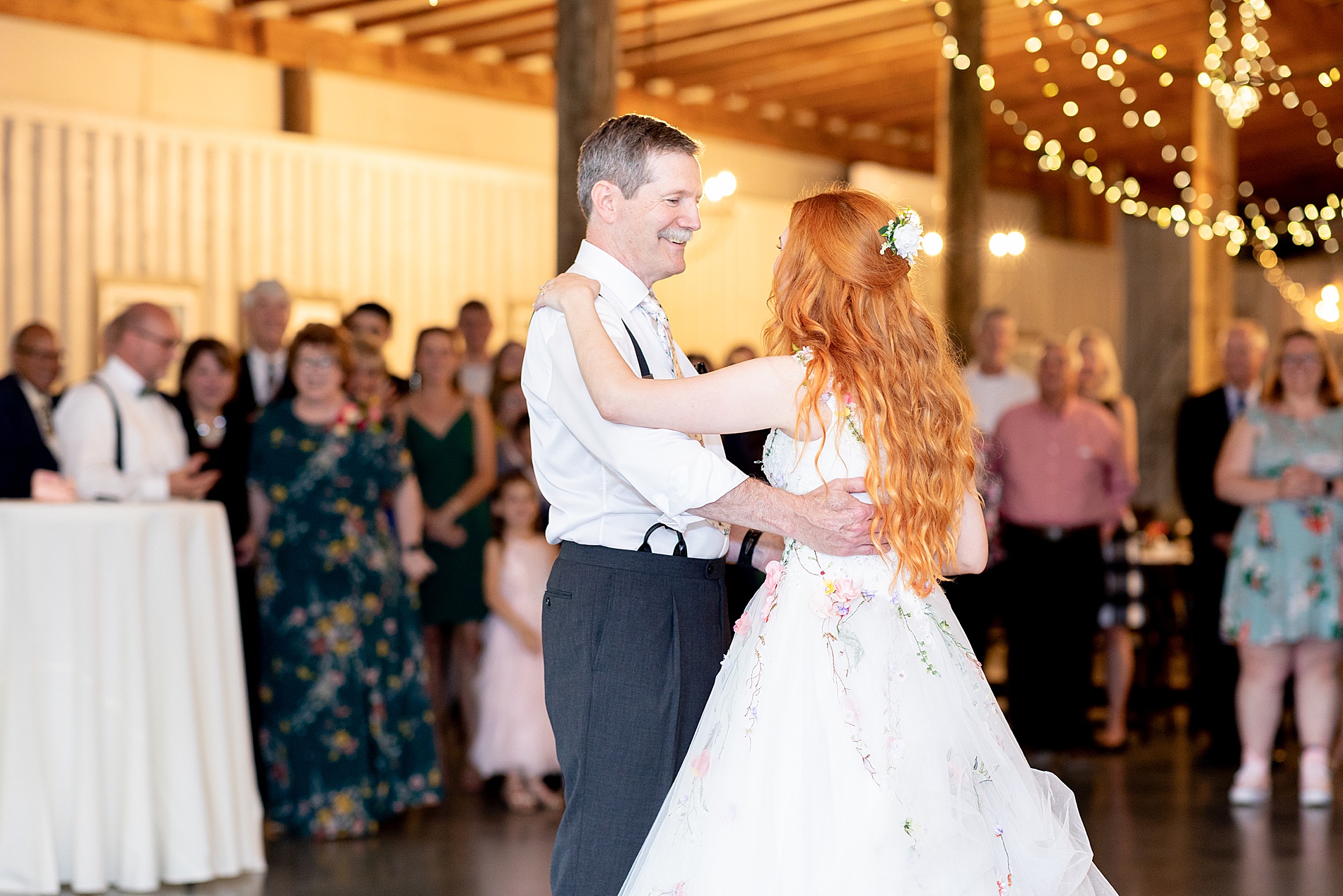 bride dances with father