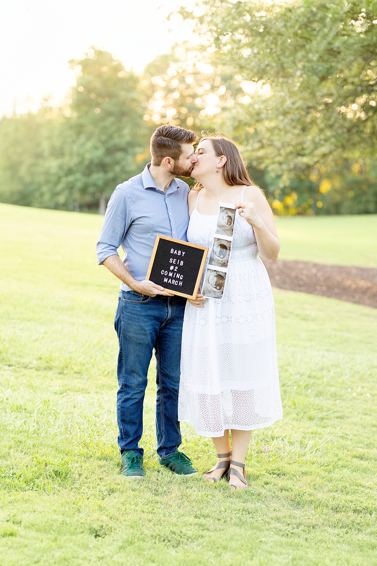 Legacy Park pregnancy announcement in Greenville, SC