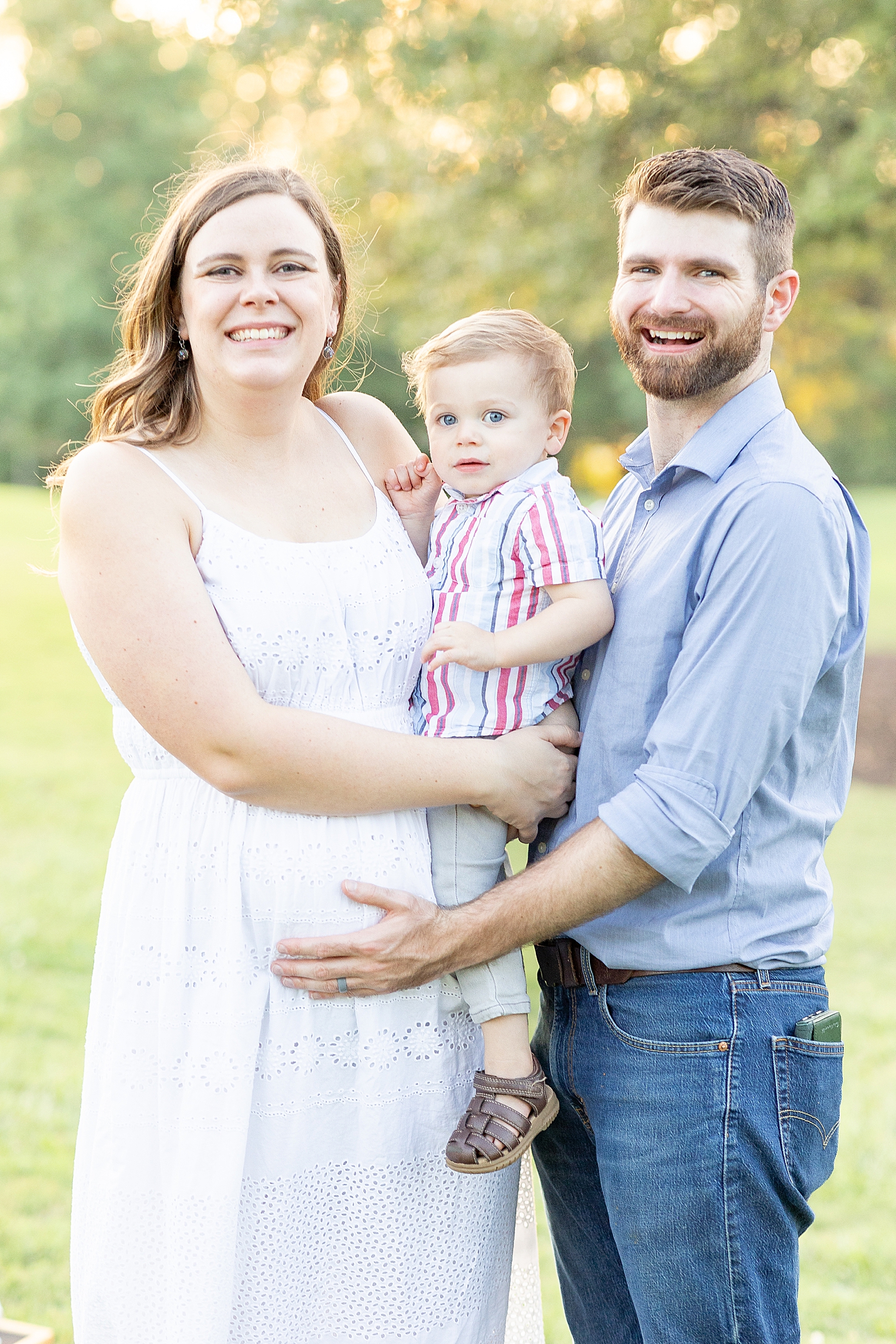 light and airy family portraits in Greenville SC