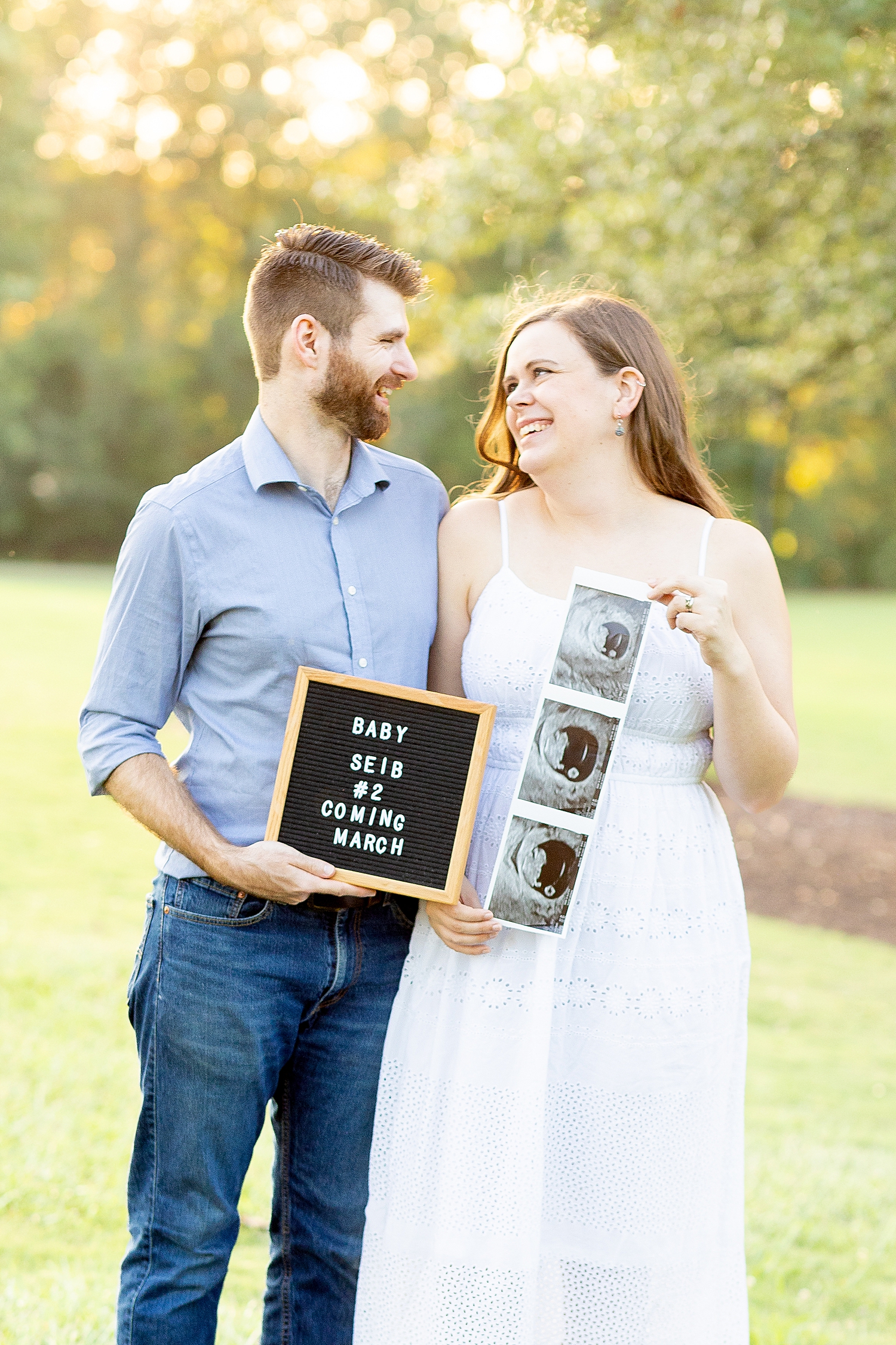 Legacy Park Family Session and pregnancy announcement in Greenville, SC