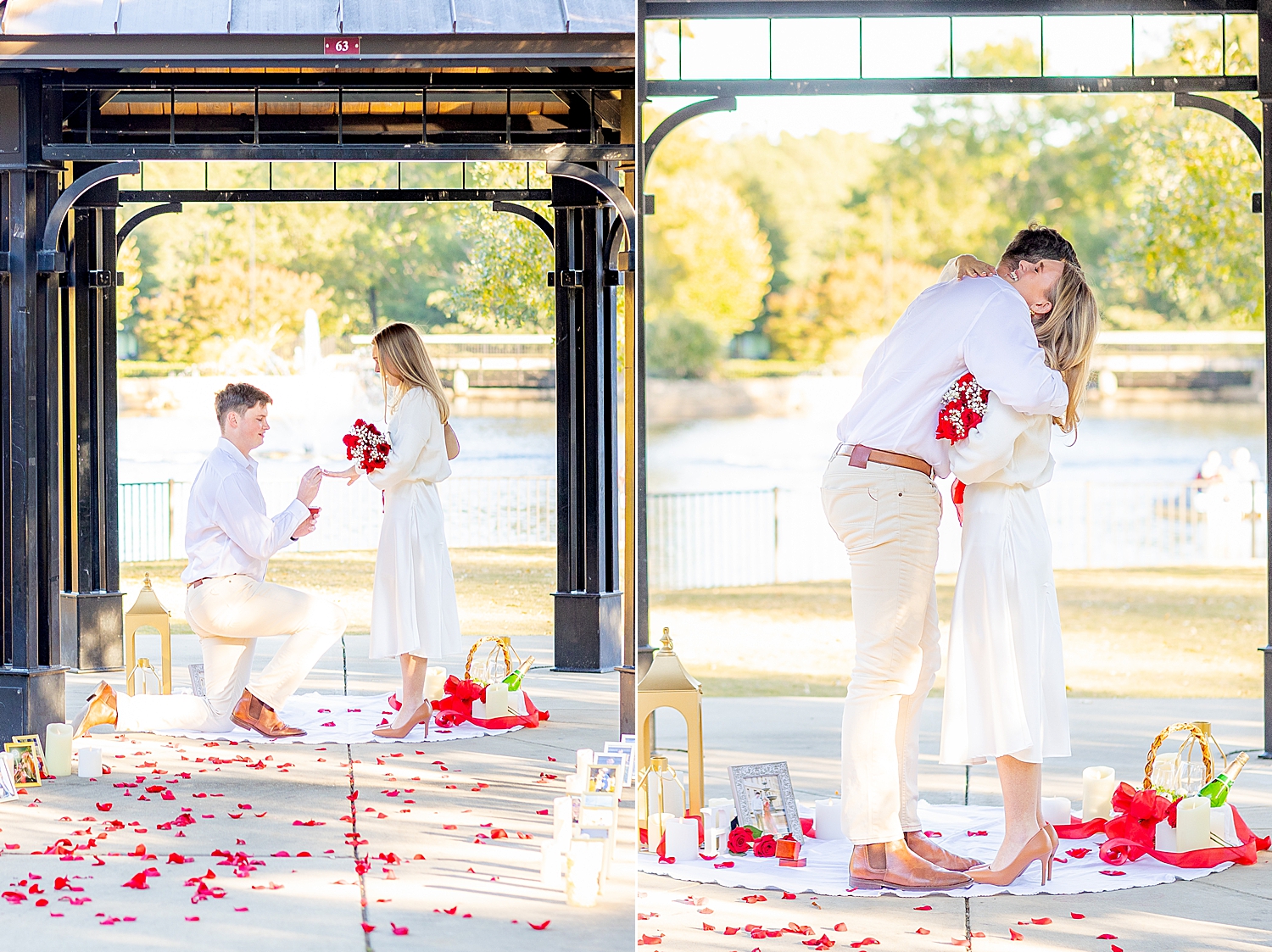 man proposes to girlfriend