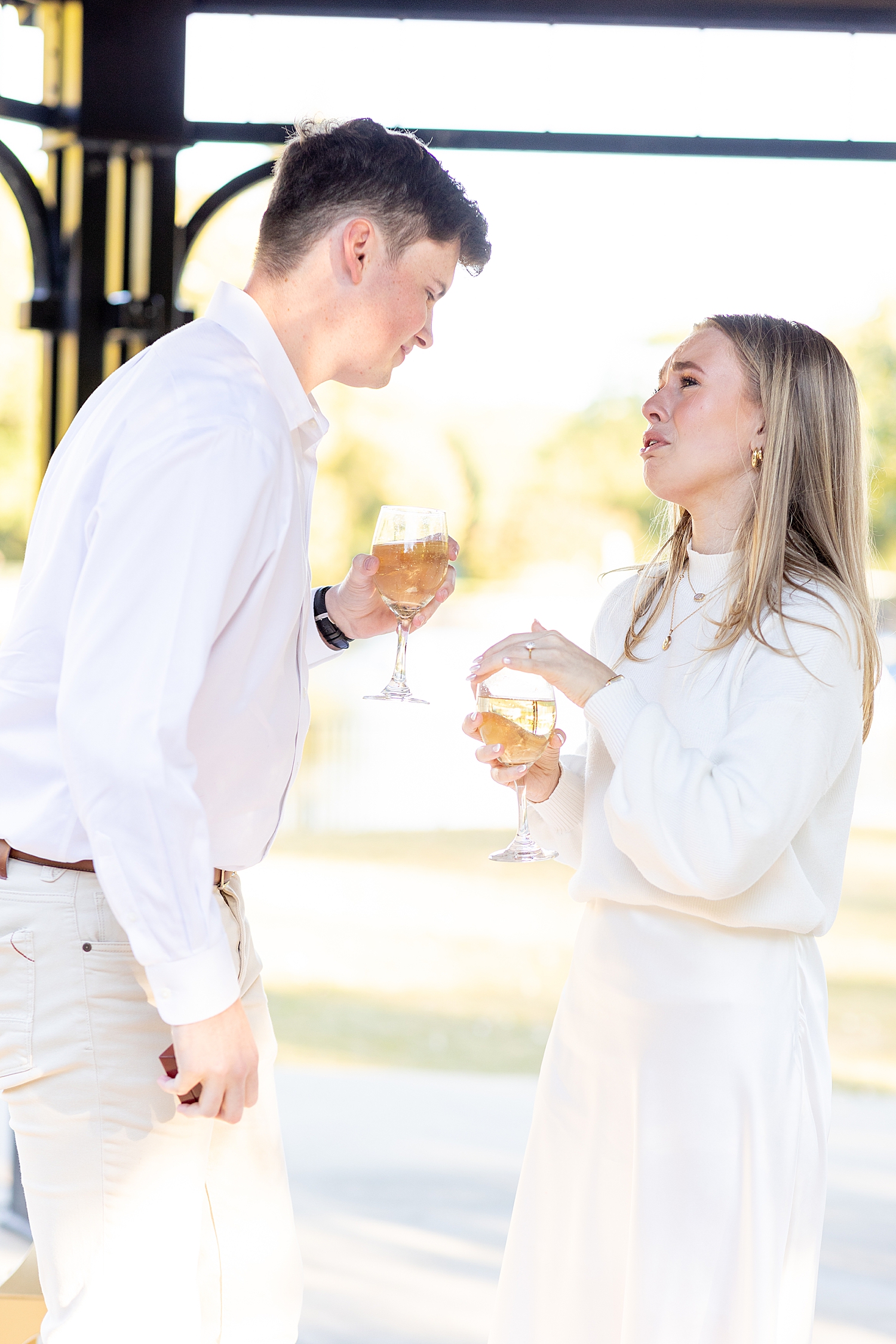 candid moments during surprise proposal