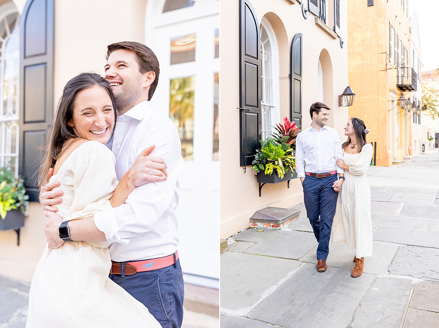 Romantic Engagement Session in Downtown Charleston, SC 