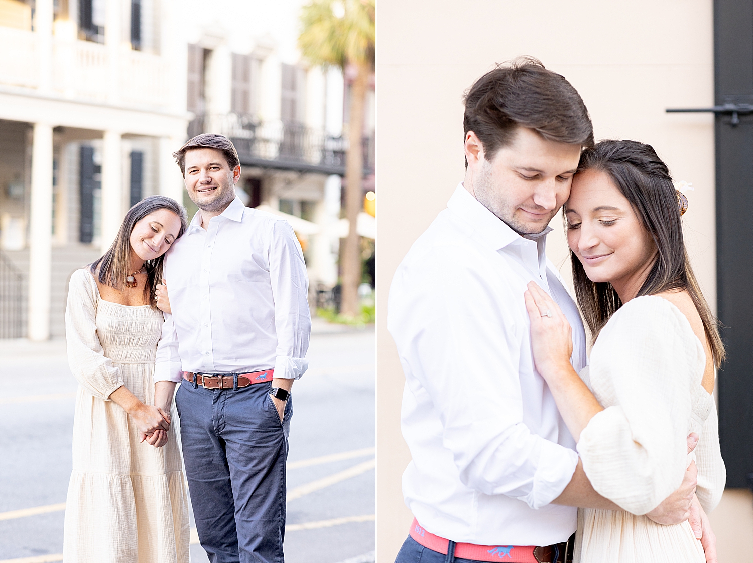 Romantic Engagement Session in Downtown Charleston, SC 