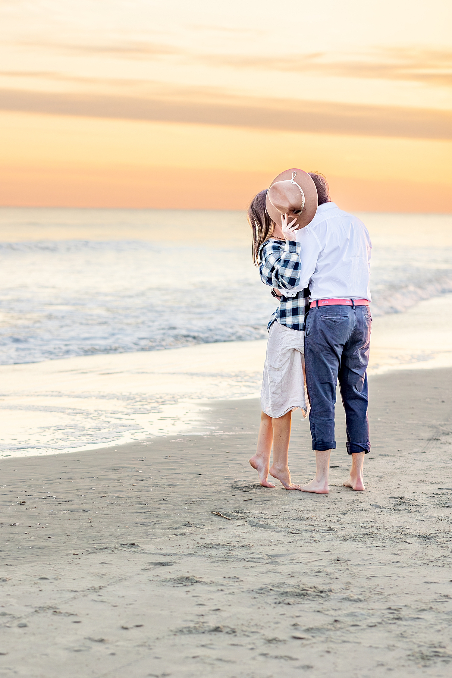 sunset beach engagement 