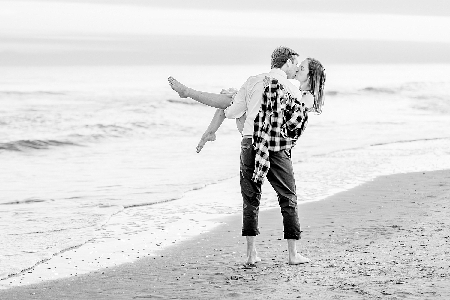 Romantic Engagement Session at Folly Beach 