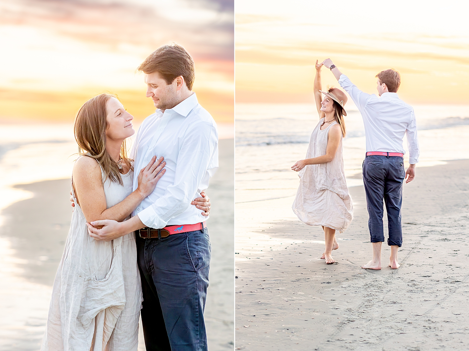 couple dance on the beach